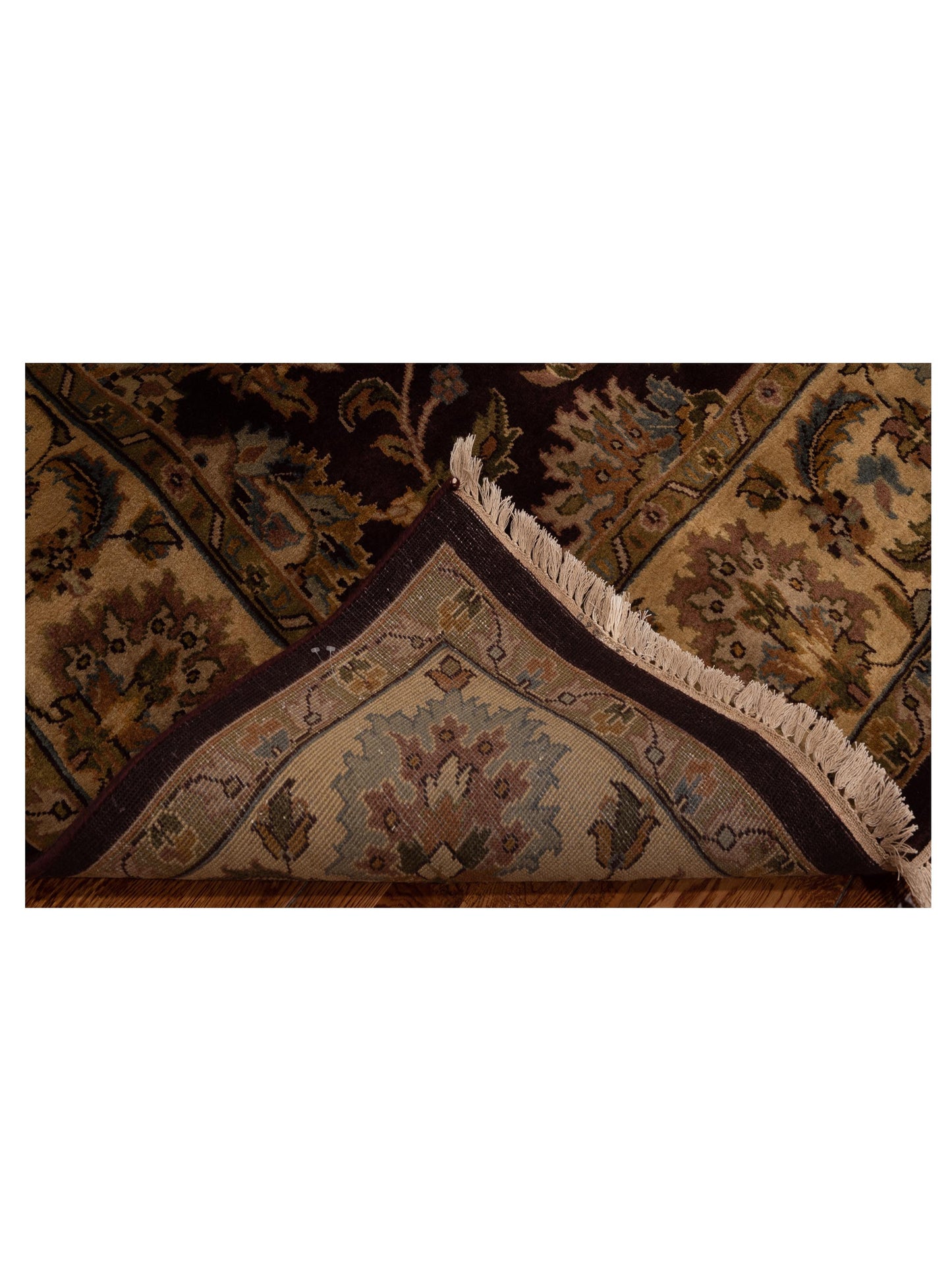 Royal 91654 Purple Ivory 8.4x10.1 Hand Knotted Rug