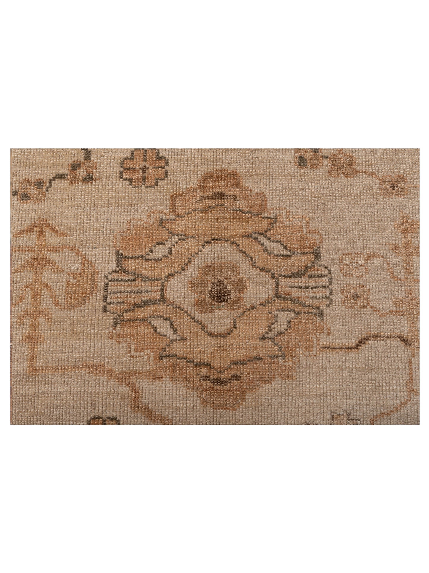 Angora Oushak 94651 Ivory Ivory 7x8.10 Hand Knotted Rug