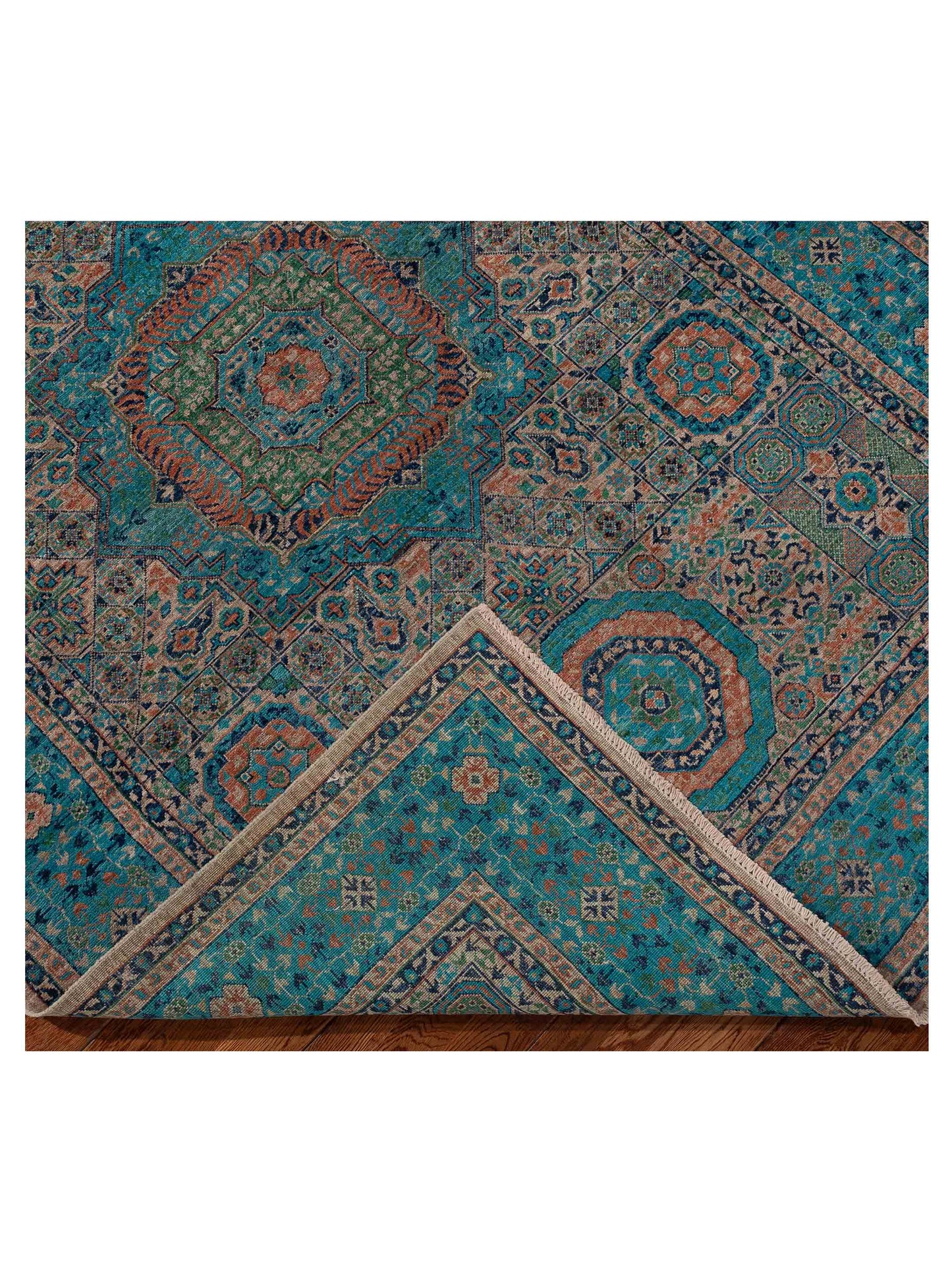 Artisan Mamluk 154744 Blue Blue 5.7x8 Hand Knotted Rug