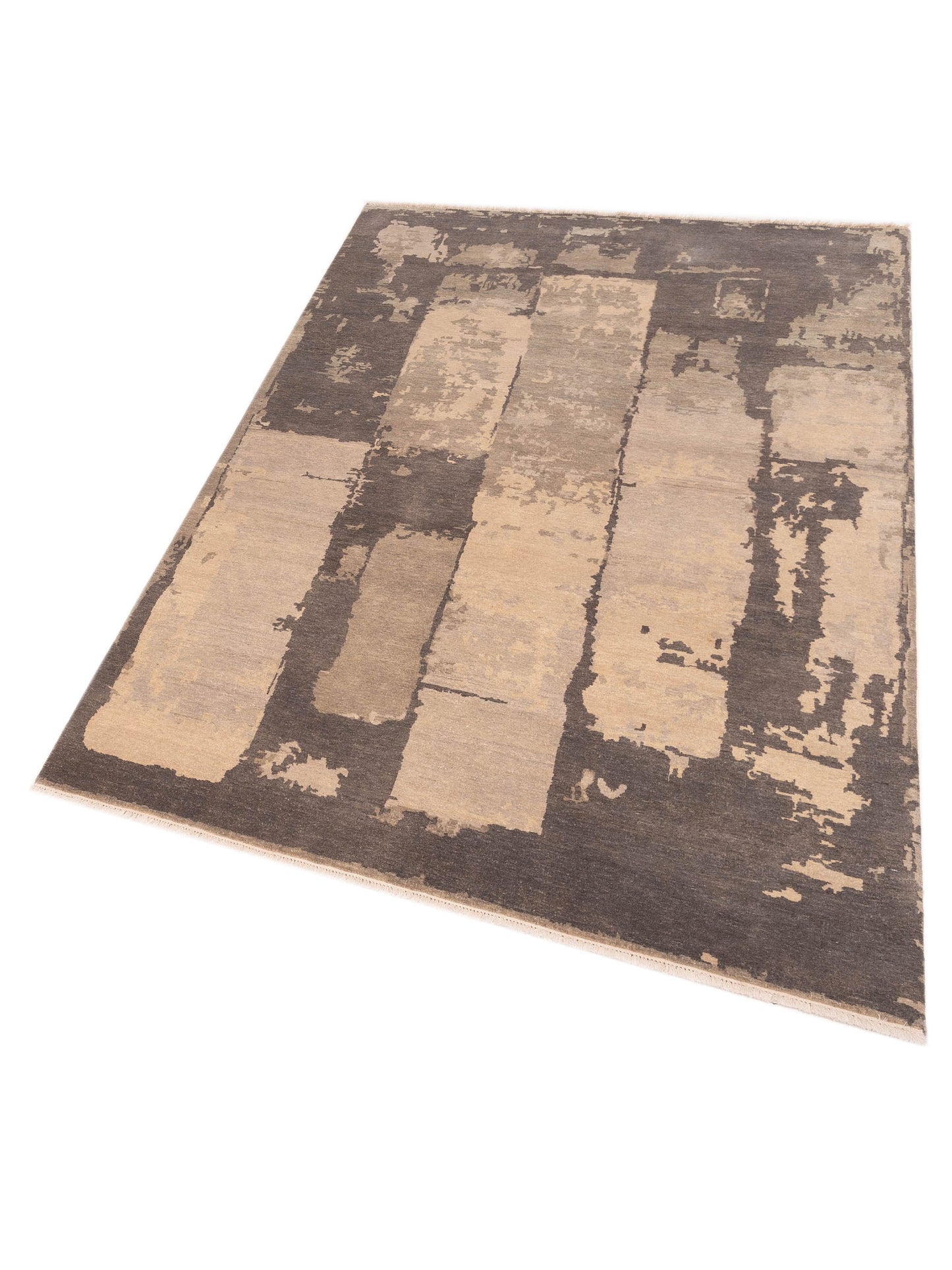 Tibetino 119306 Silver Gray 6.1x9 Hand Knotted Rug
