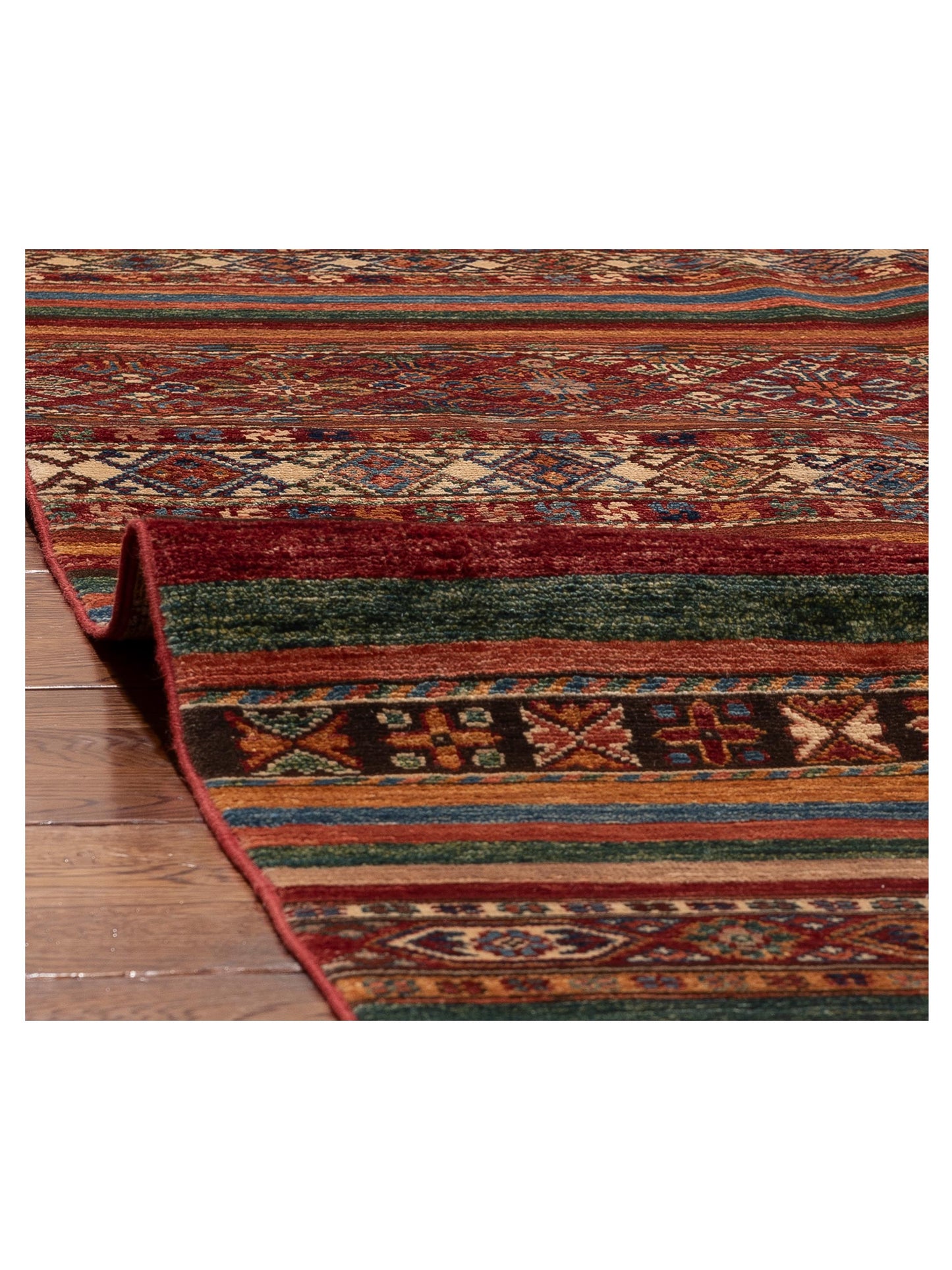 Khorjin 156188 Multi Multi 9.1x11.9 Hand Knotted Rug