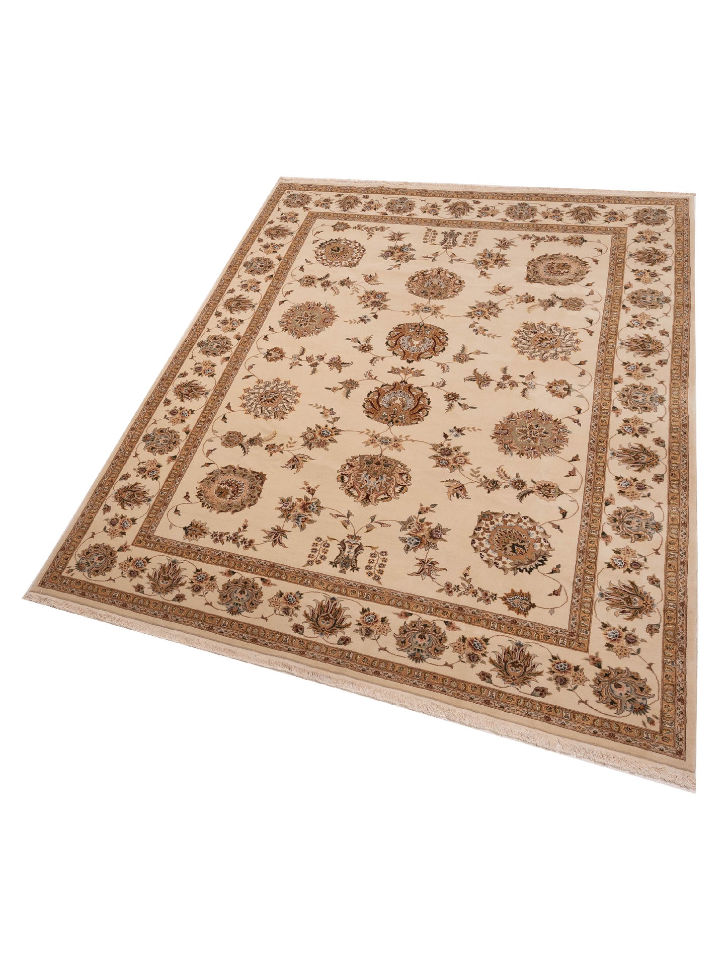 Magnolia 110540 Ivory Ivory 8.8x11.10 Hand Knotted Rug
