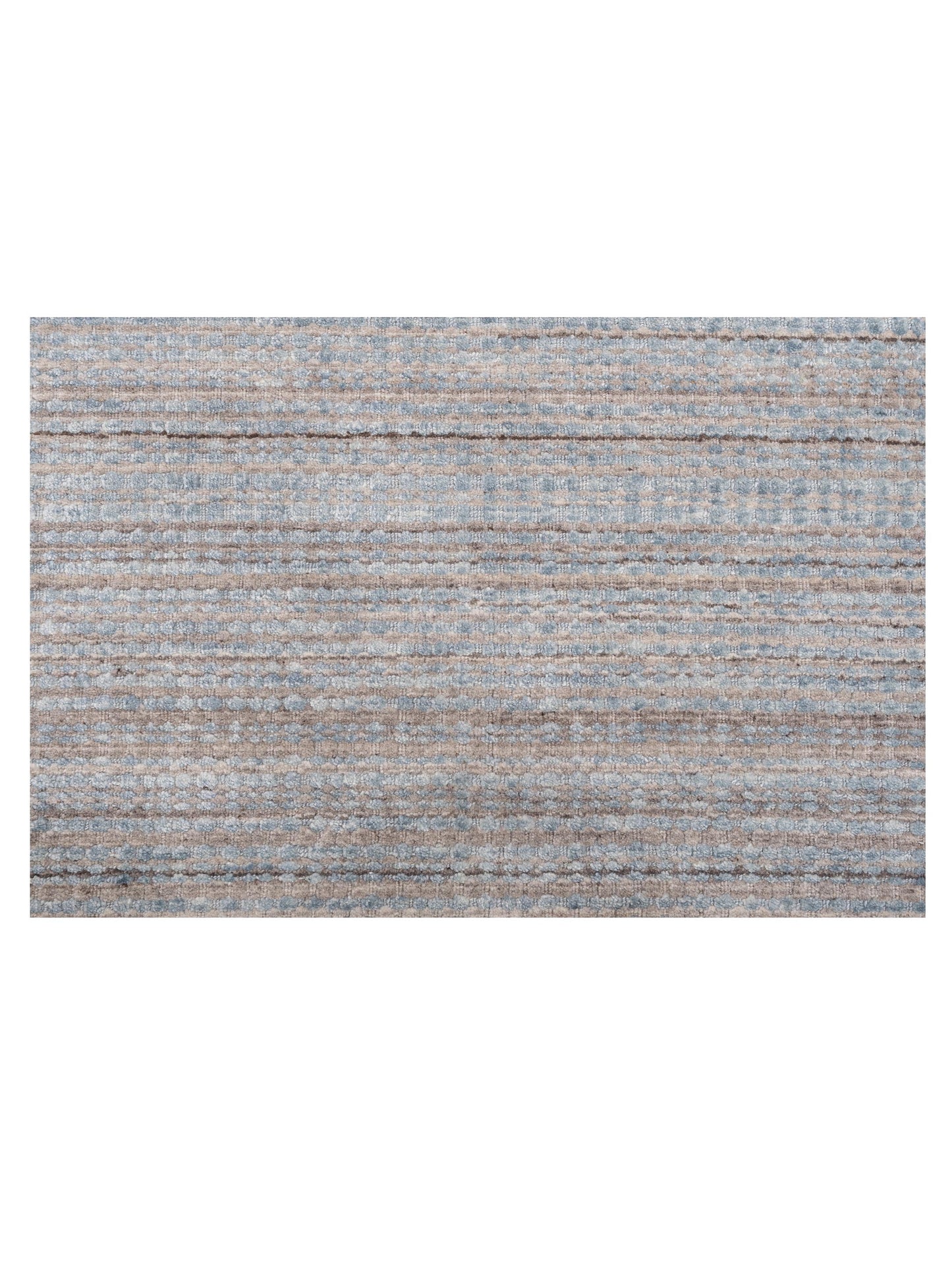 Himalayan 144861 Blue Brown 3.1x5.1 Hand Knotted Rug