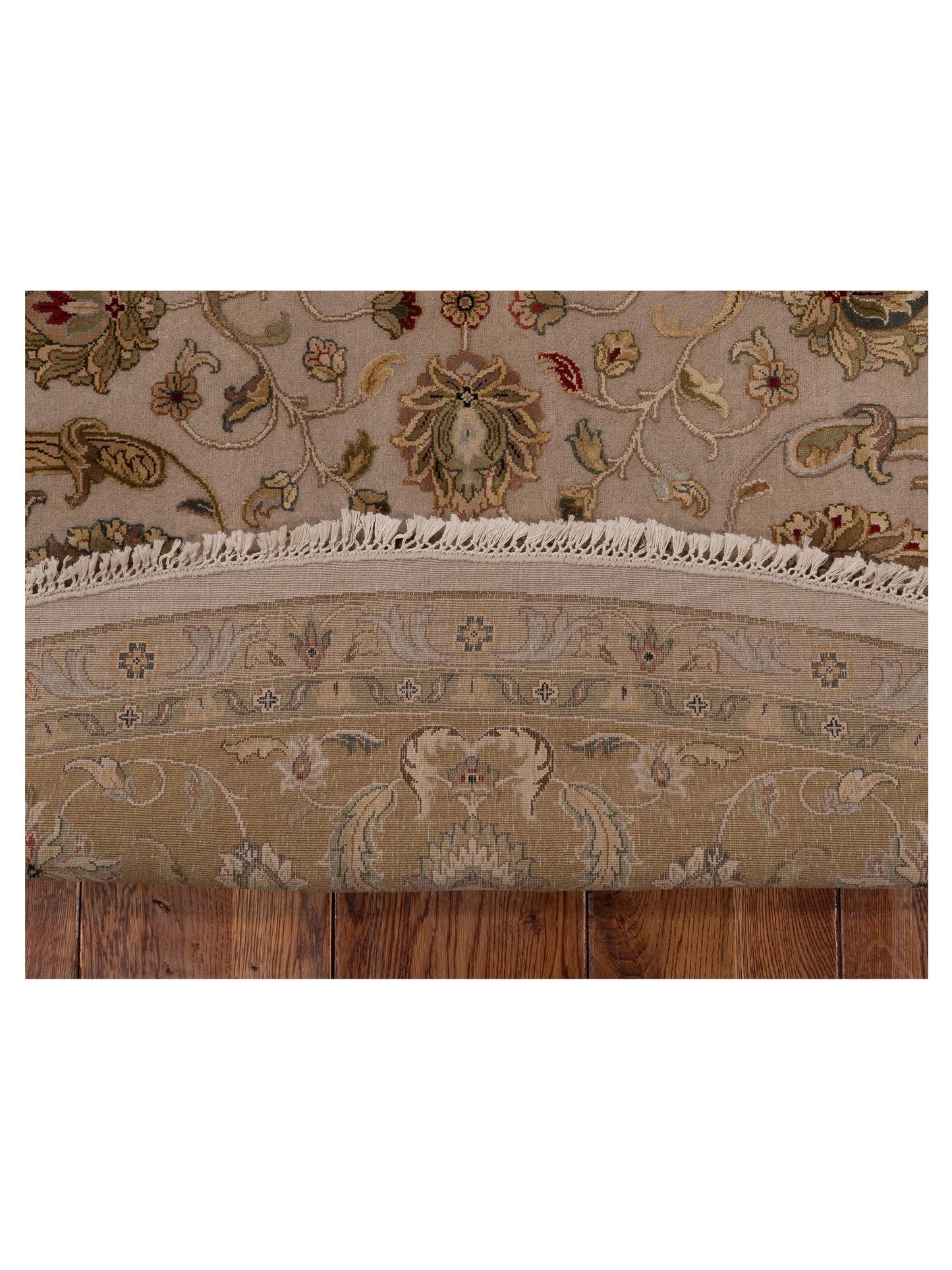 Imperial Silk 151679 Ivory Gold 10.1x10.1 Hand Knotted Rug