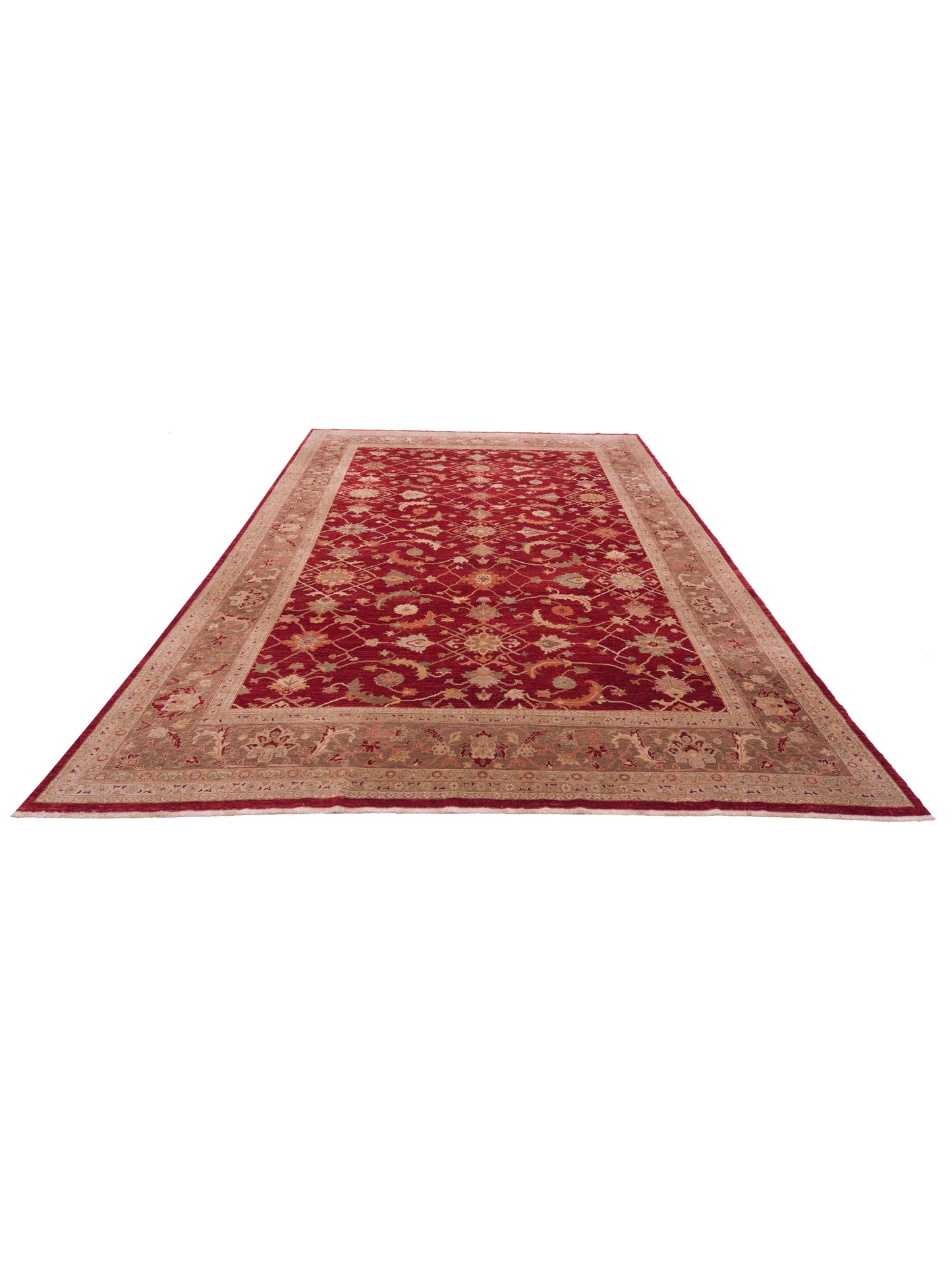 Yasemin Batu Red Brown 10.3x13.10 Hand Knotted Rug