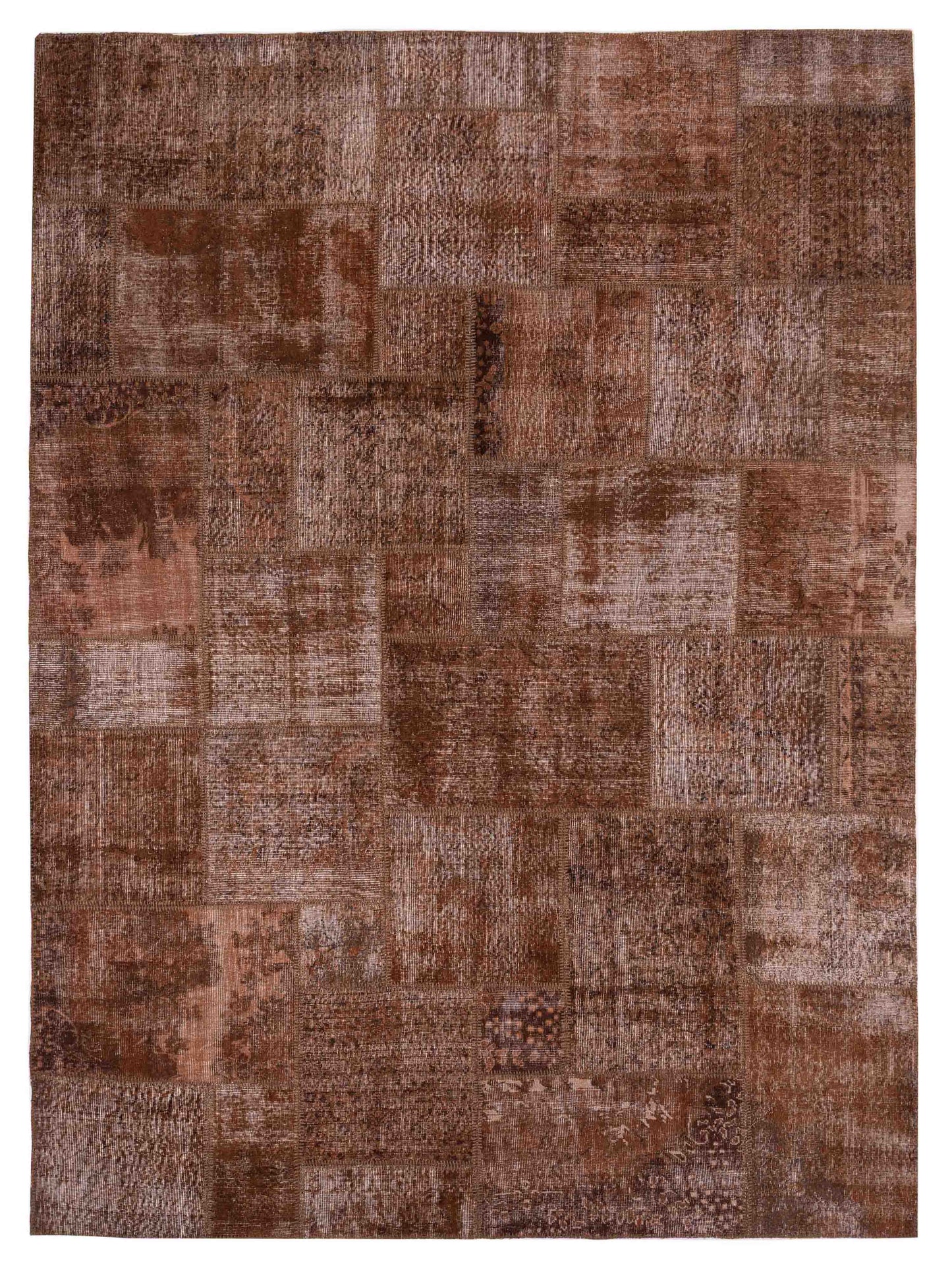Pasha Turkish Vestige Patchwork  Brown  Contemporary