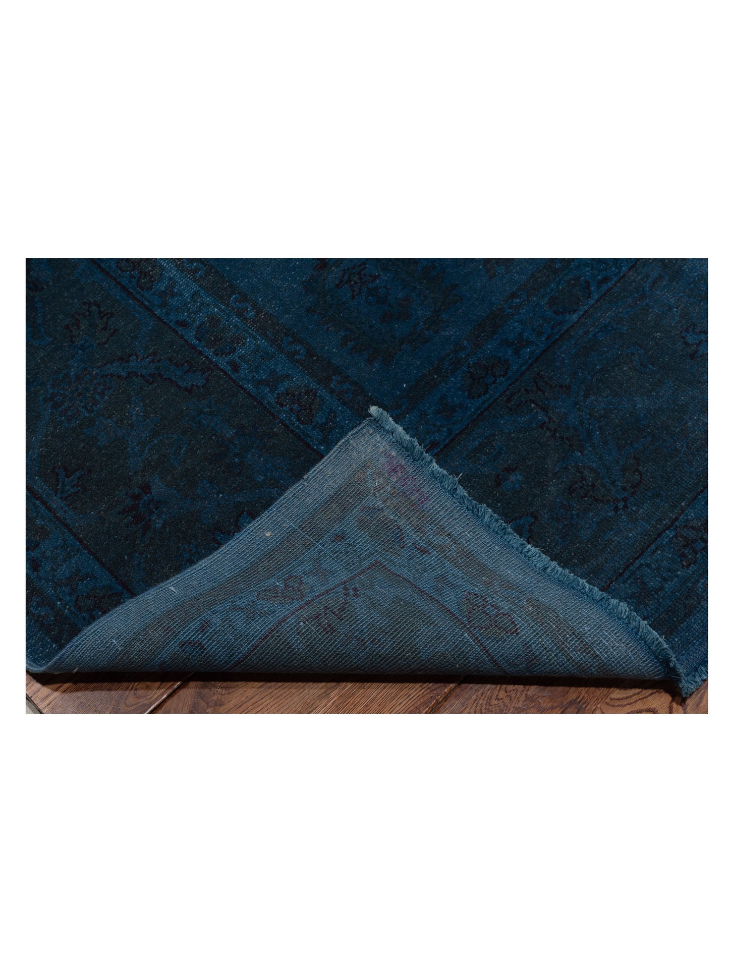Vintage 78639 Blue 9.1x10.11 Hand Knotted Rug