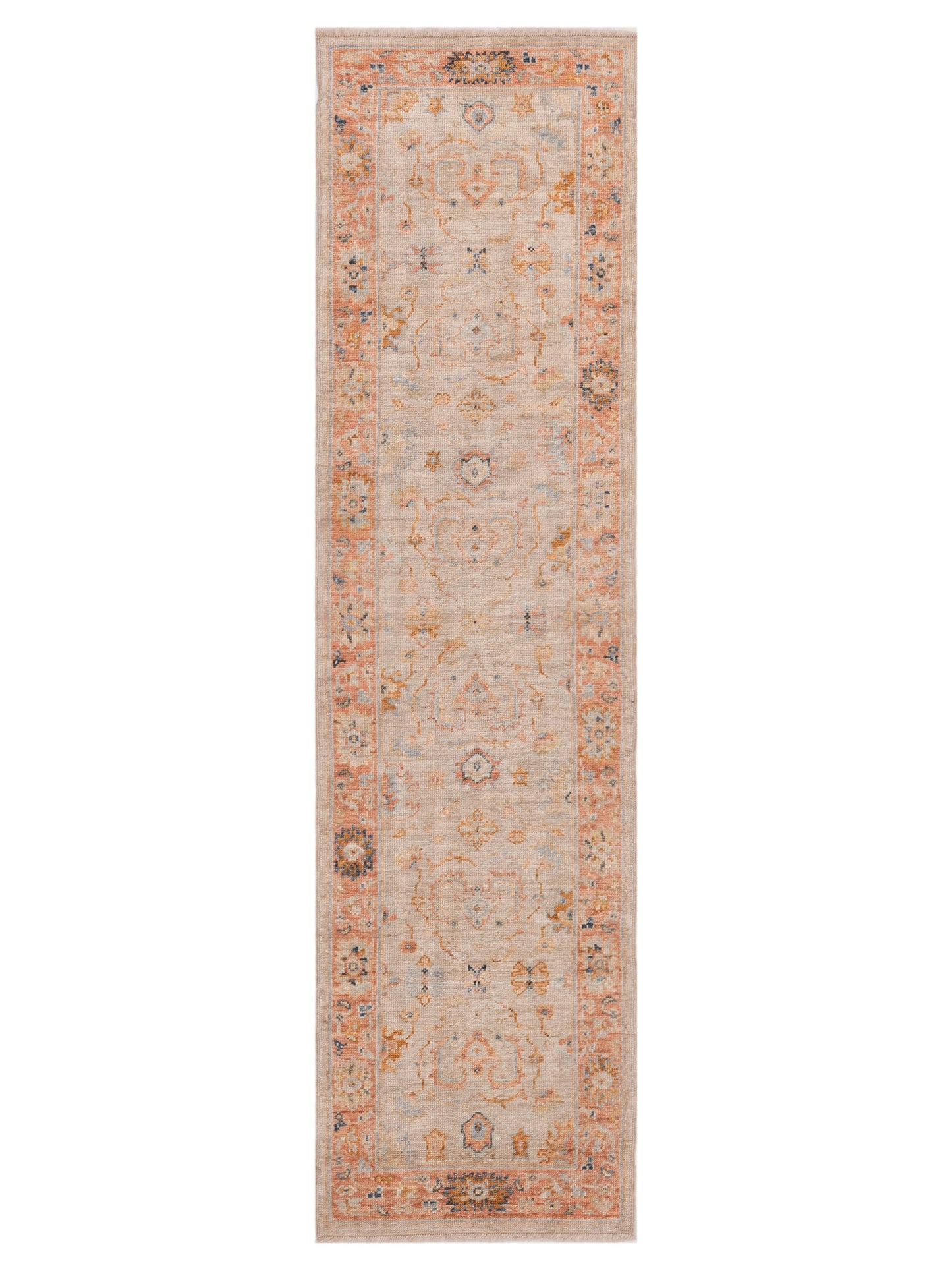 Anadol Angora Oushak  Ivory Rust Traditional