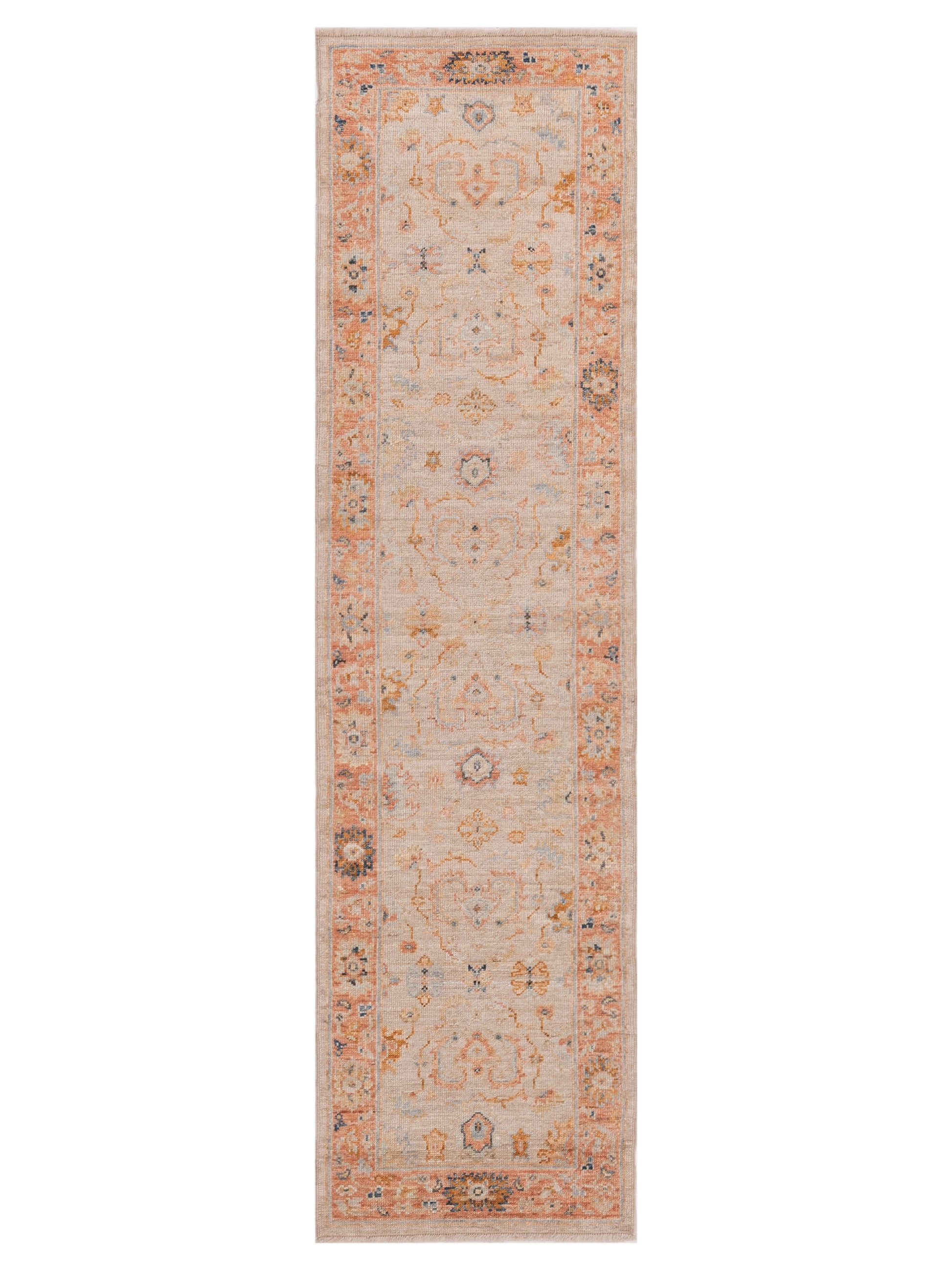 Anadol Angora Oushak  Ivory Rust Traditional