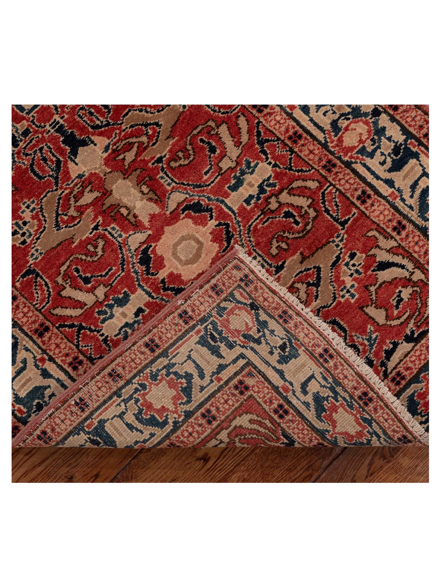 Elvan Emre Red Ivory 2.6x9.2 Hand Knotted Rug