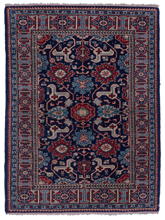 Pasha Turkish Shirwan  Navy Red Traditional