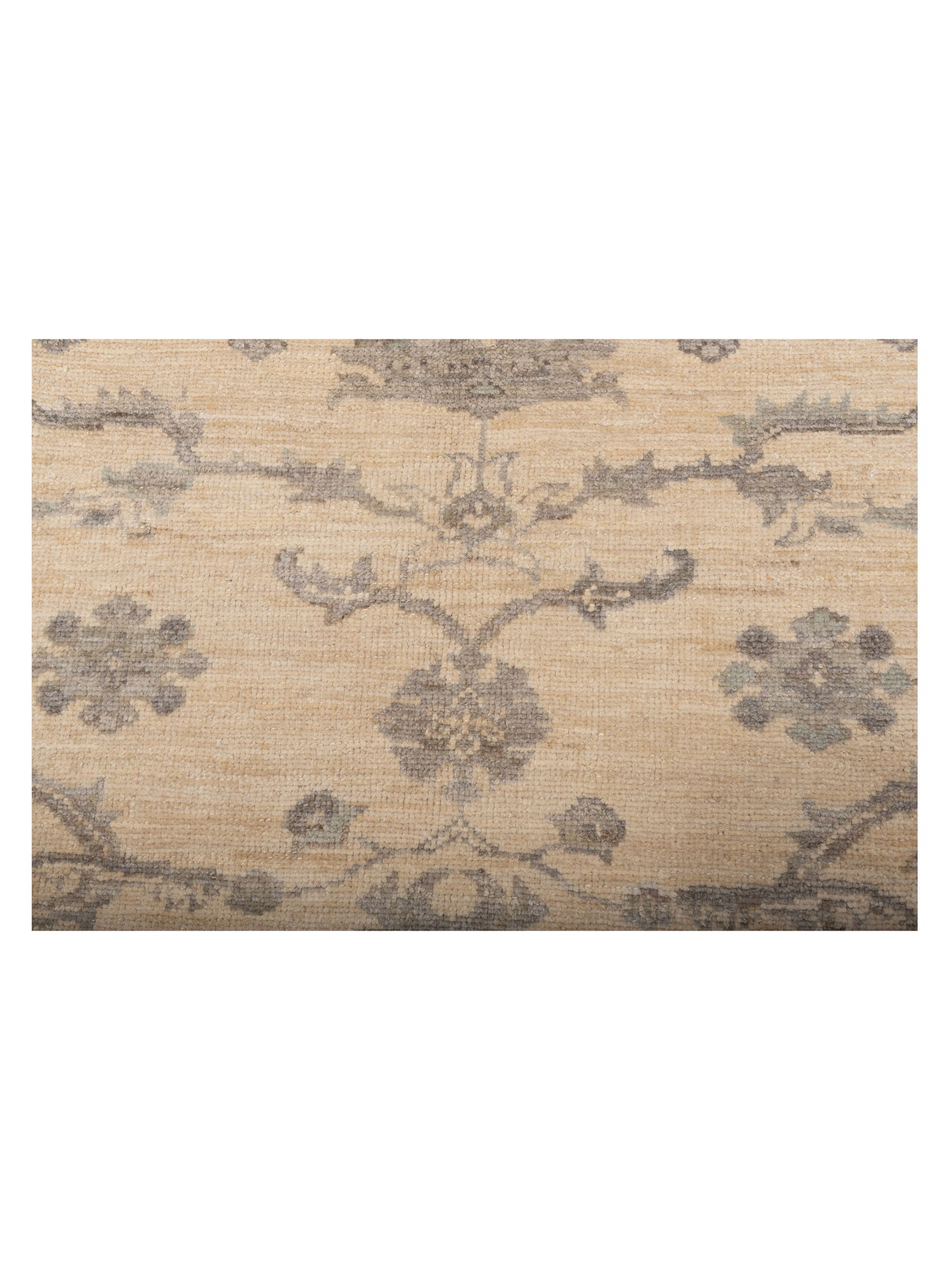 Angora Oushak 134536 Ivory Ivory 8.4x9.8 Hand Knotted Rug