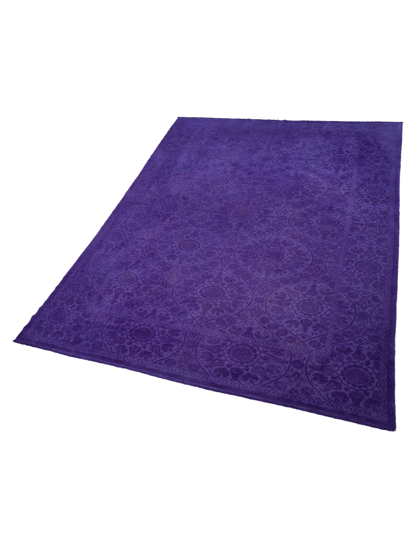 Color Bouquet 108861 Purple Purple 10.4x13.5 Hand Knotted Rug