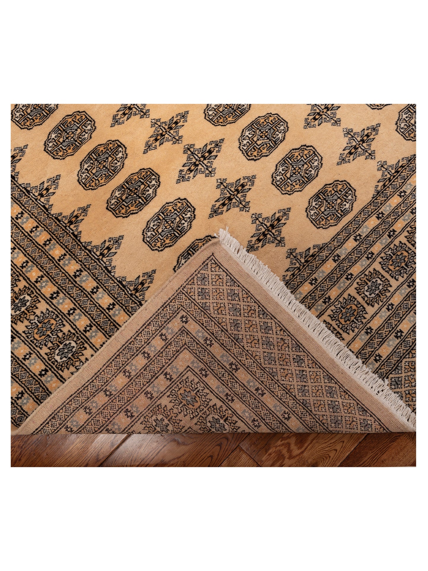 Bokhara 153401 Beige Beige 8.4x10 Hand Knotted Rug