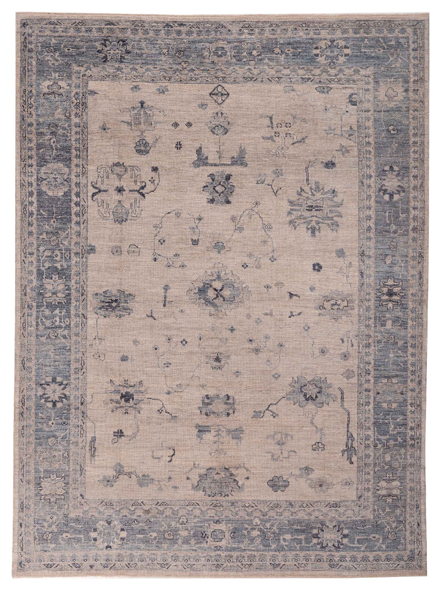Anadol Angora Oushak  Silver Blue Traditional