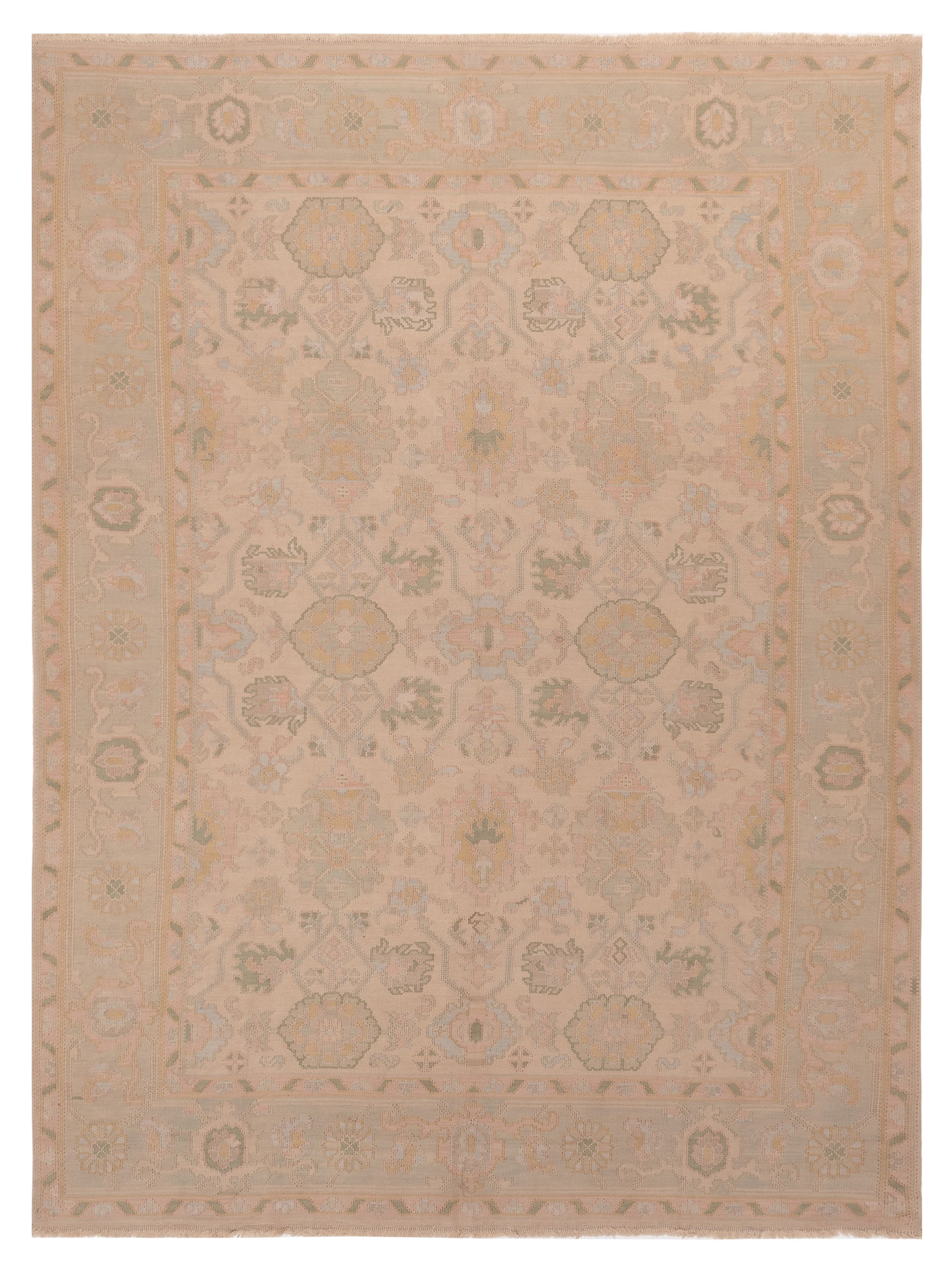 Pasha Transilvanian Kilim  Beige Silver Traditional
