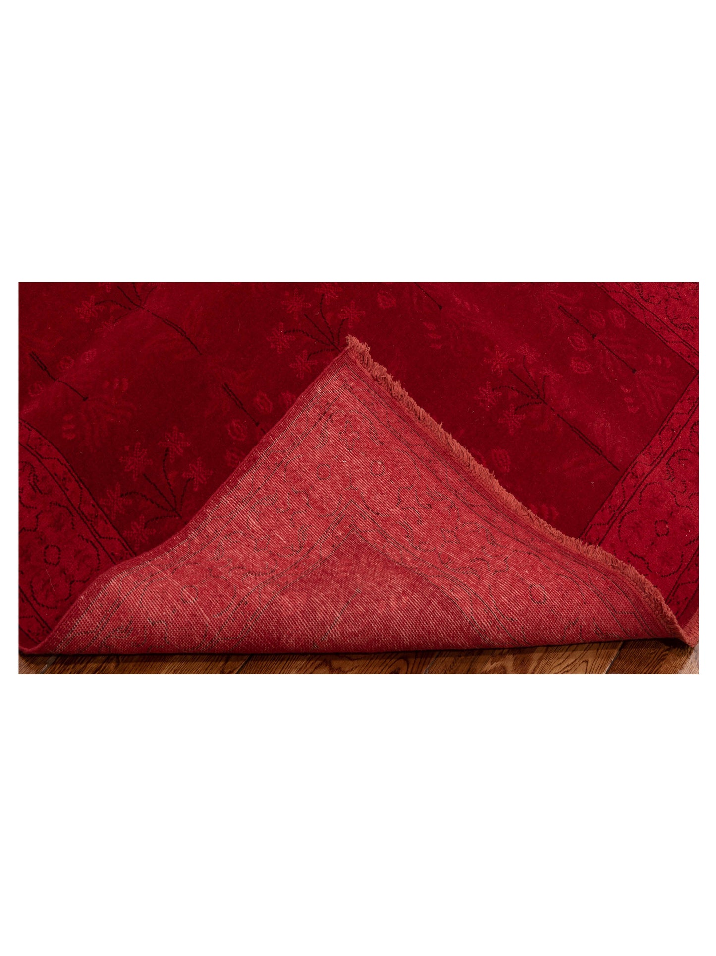 Vintage 108922 Red 4.4x6.3 Hand Knotted Rug