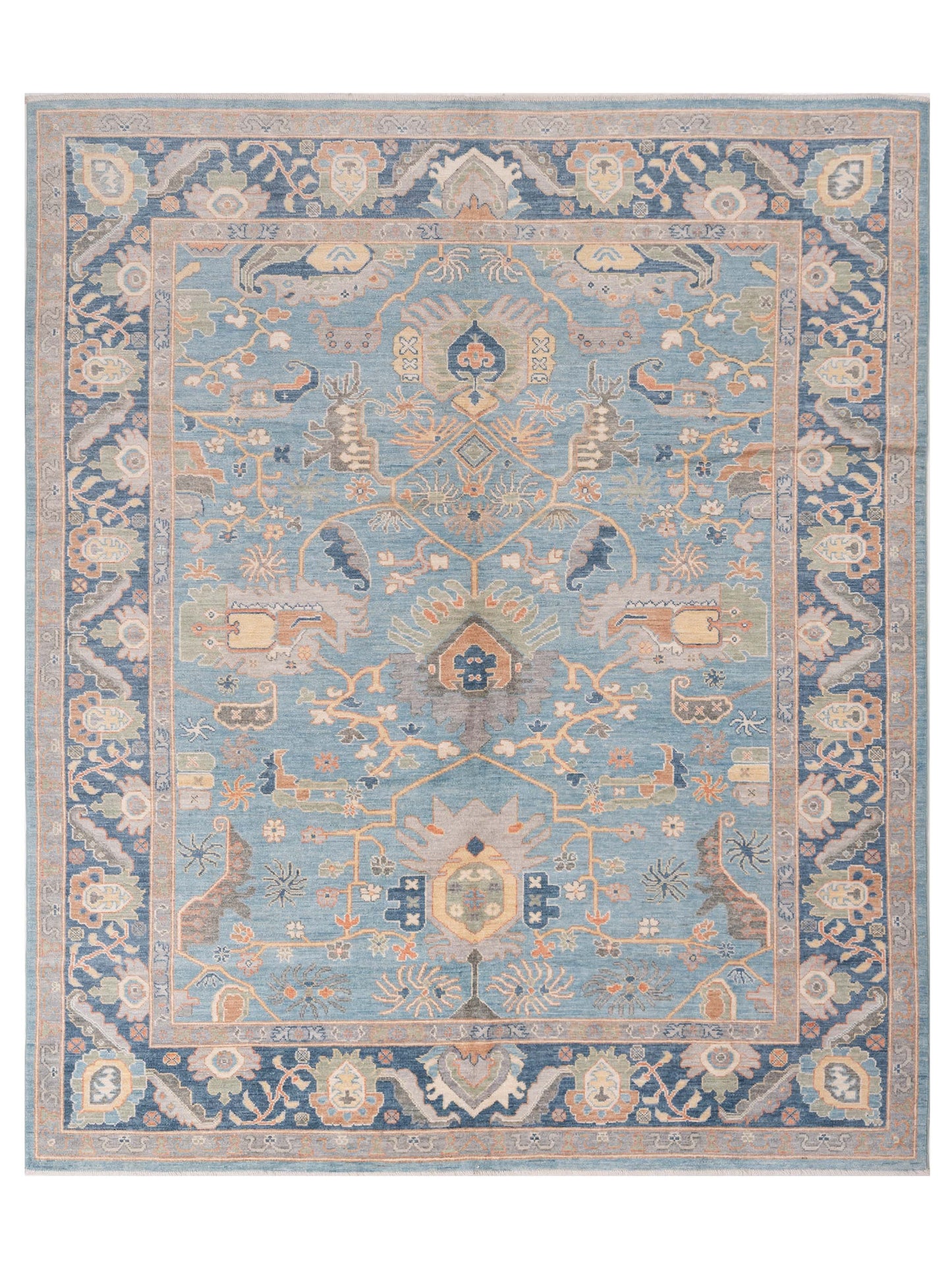 Pasha Anadol Oushak  Blue Blue Traditional