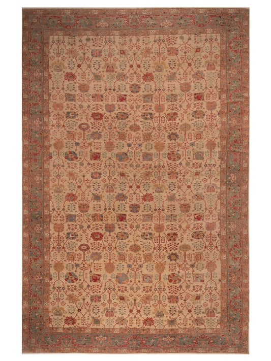 Pasha Antique Loom  Ivory Blue Traditional