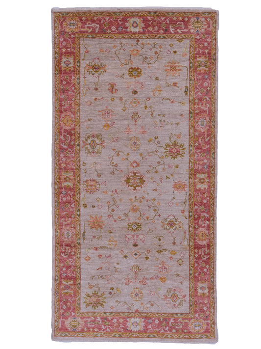 Anadol Angora Oushak  Silver Red Traditional