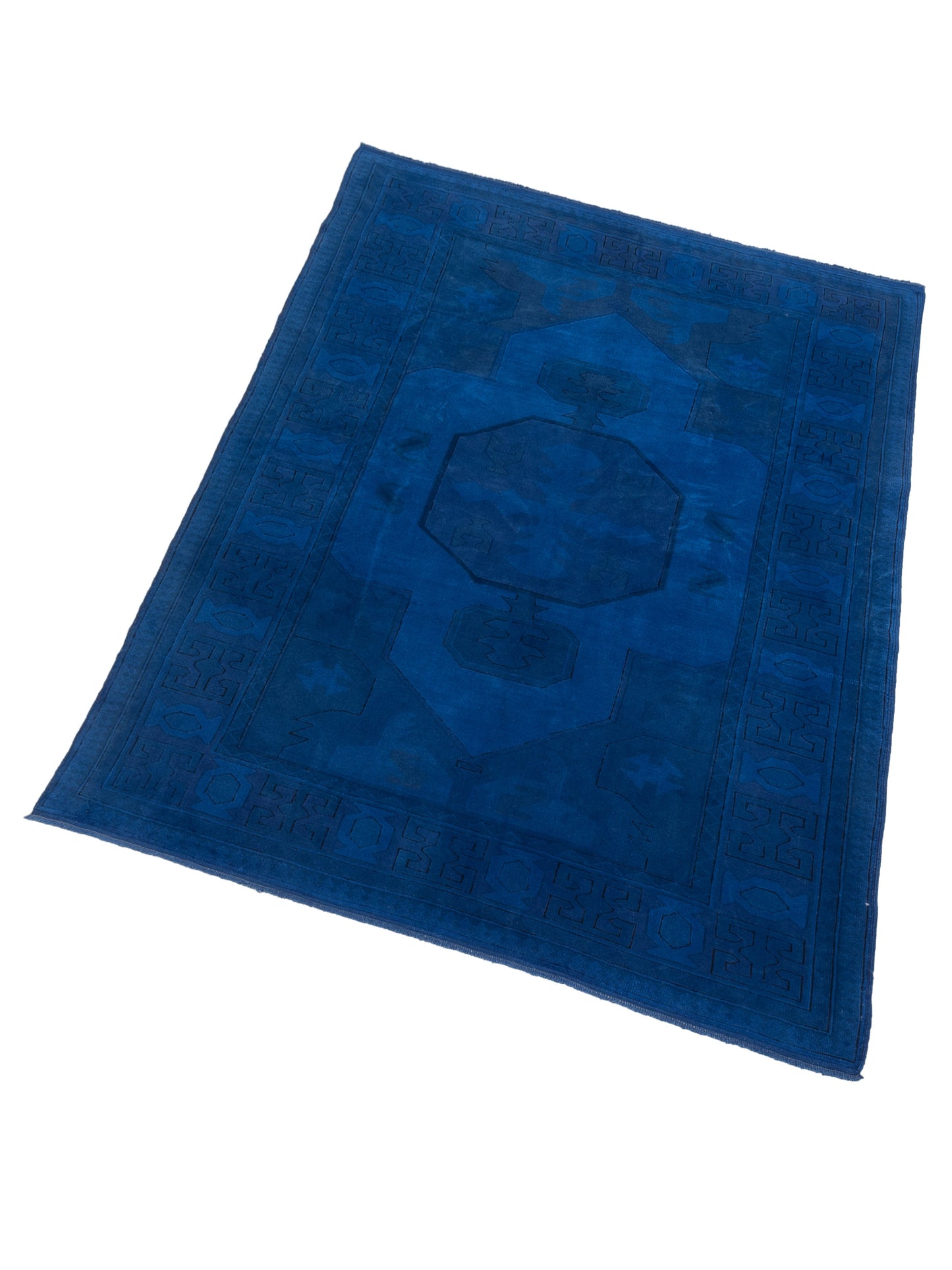 Vintage 109864 Indigo 7.2x9.10 Hand Knotted Rug