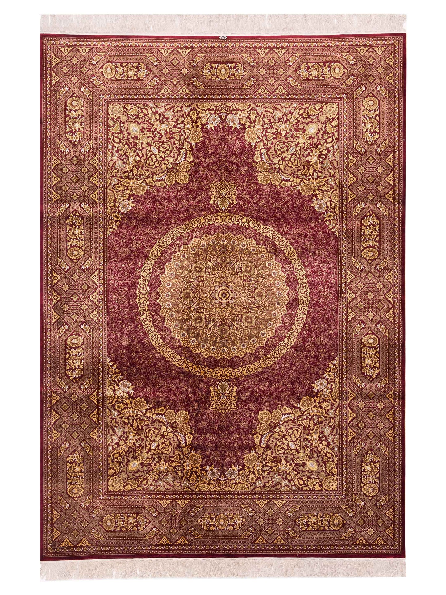Pasha Pure Silk  Red Red Traditional