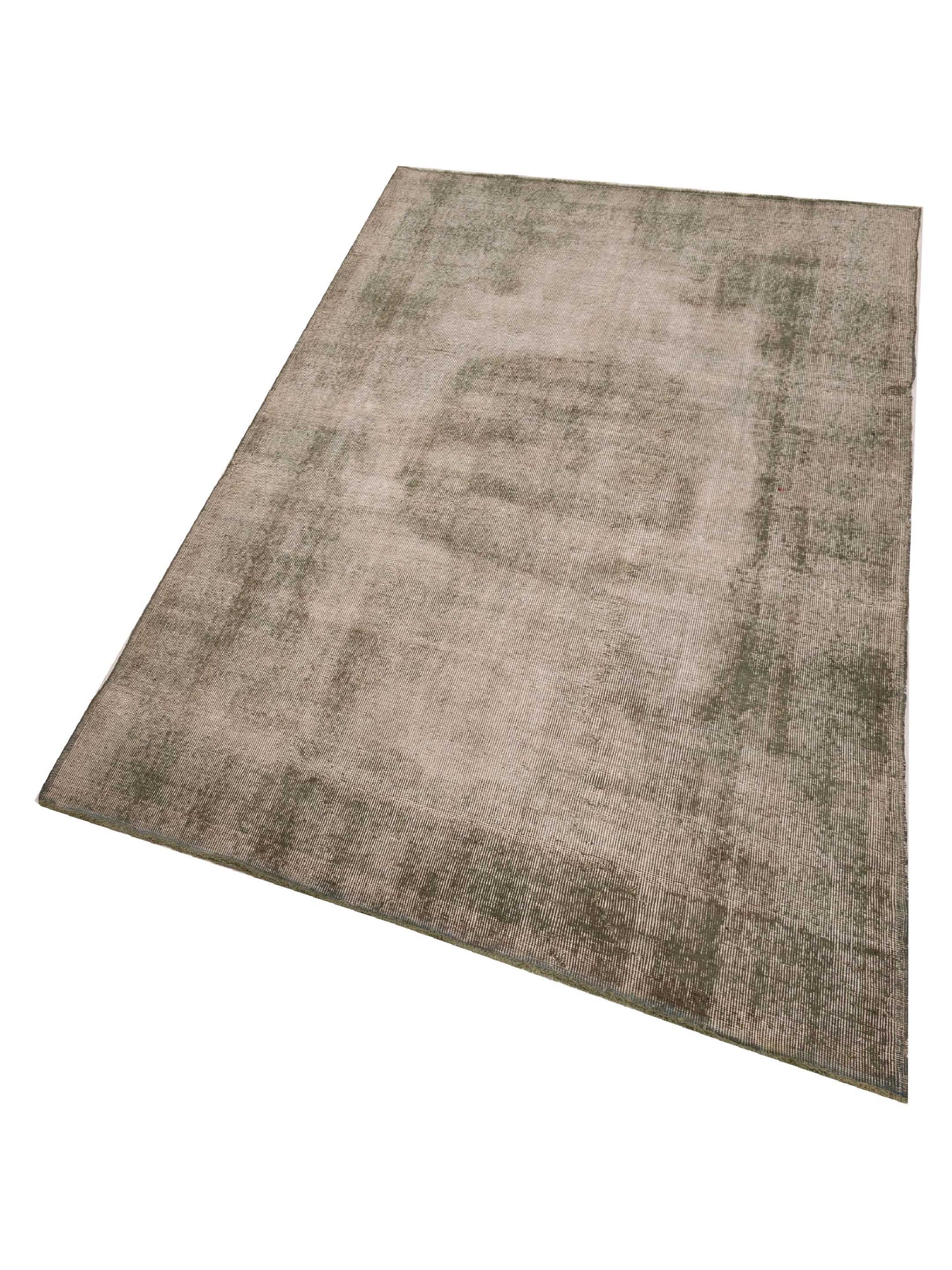 Vintage 128002 Green 5.8x9.2 Hand Knotted Rug