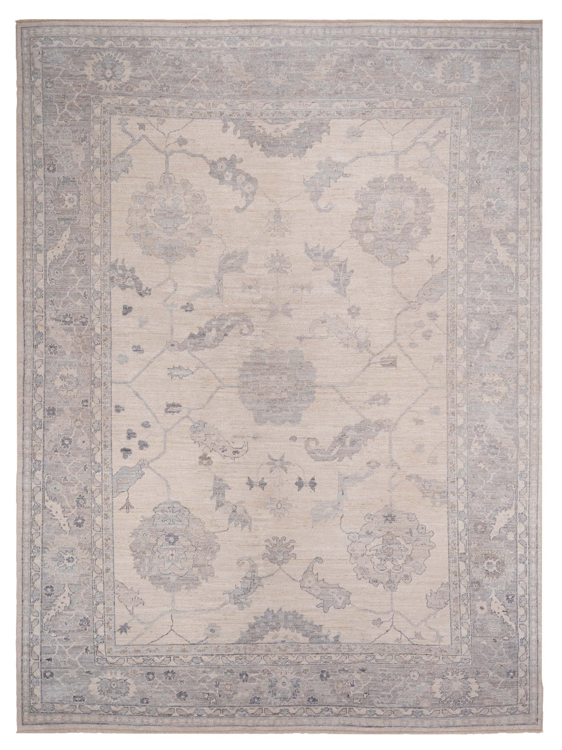Anadol Angora Oushak  Ivory Gray Traditional