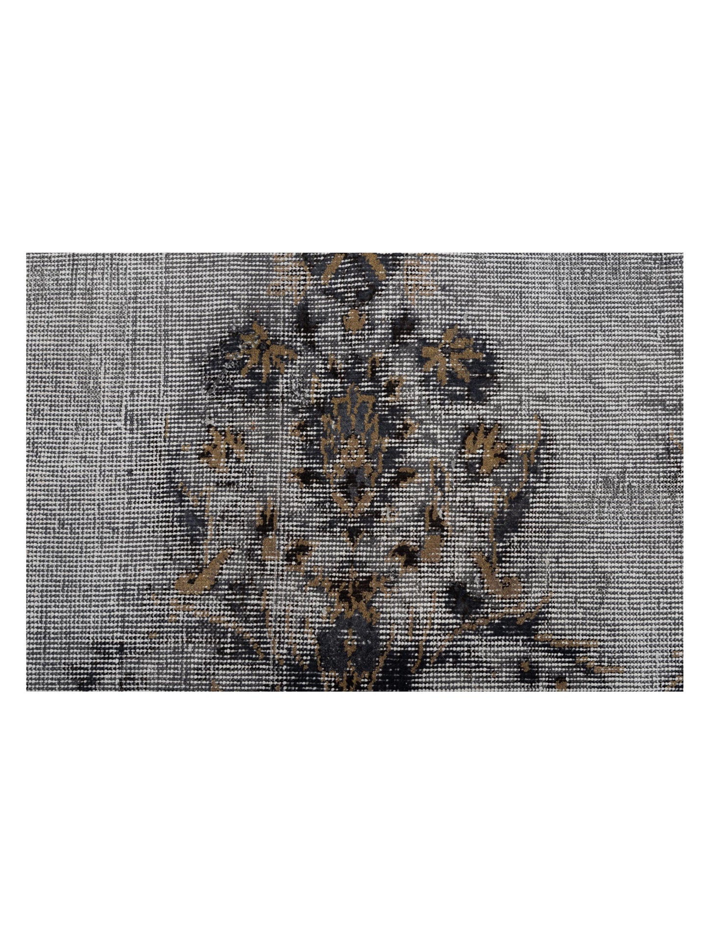 Turkish Vestige Patchwork 130948 Gray 10x13.11 Hand Knotted Rug