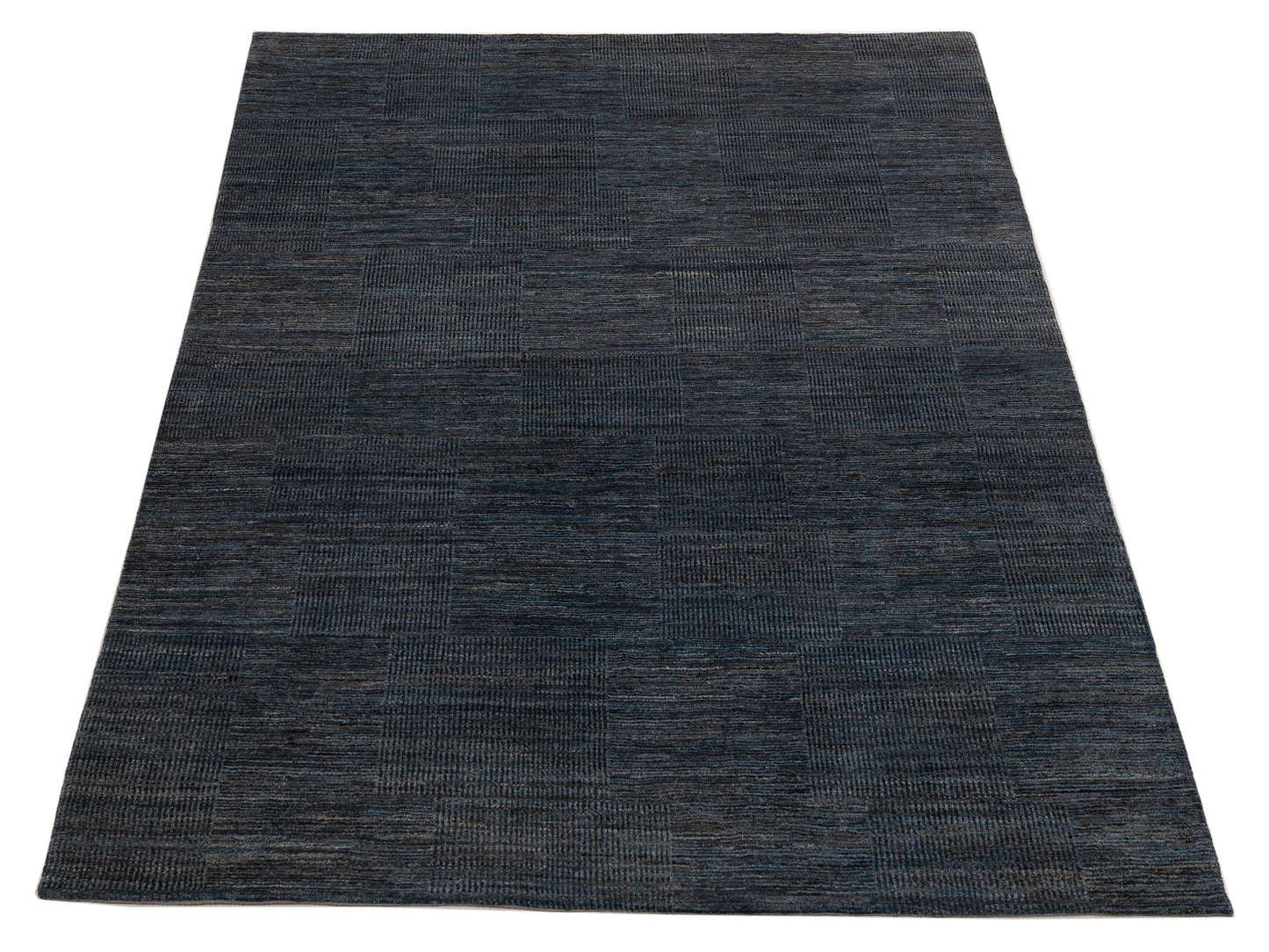 Tibetino 154002 Blue Brown 5.10x9.2 Hand Knotted Rug