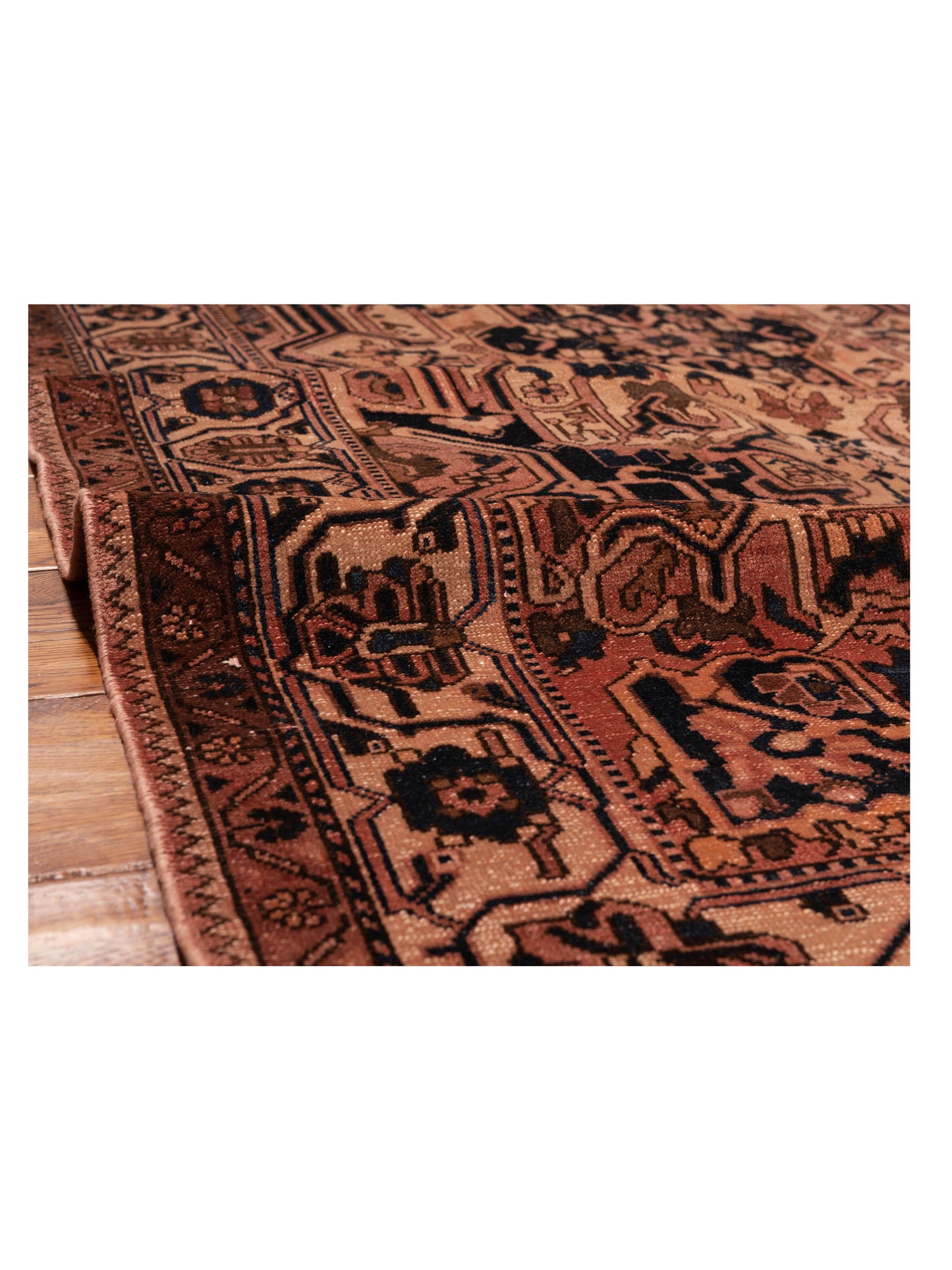 Persian 147706 Rust Ivory 5.5x9.11 Hand Knotted Rug