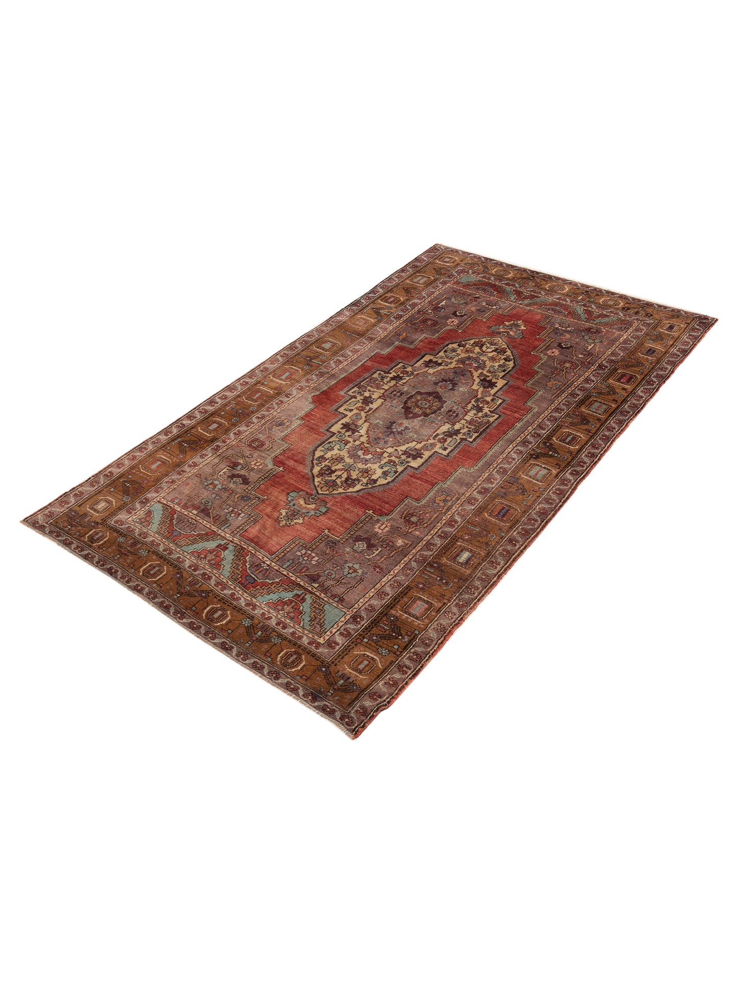 Old Anatolian 154139 Rust Gold 5.10x10.4 Hand Knotted Rug