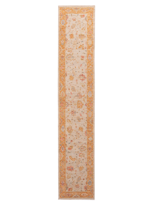 Anadol Angora Oushak  Ivory Orange Traditional