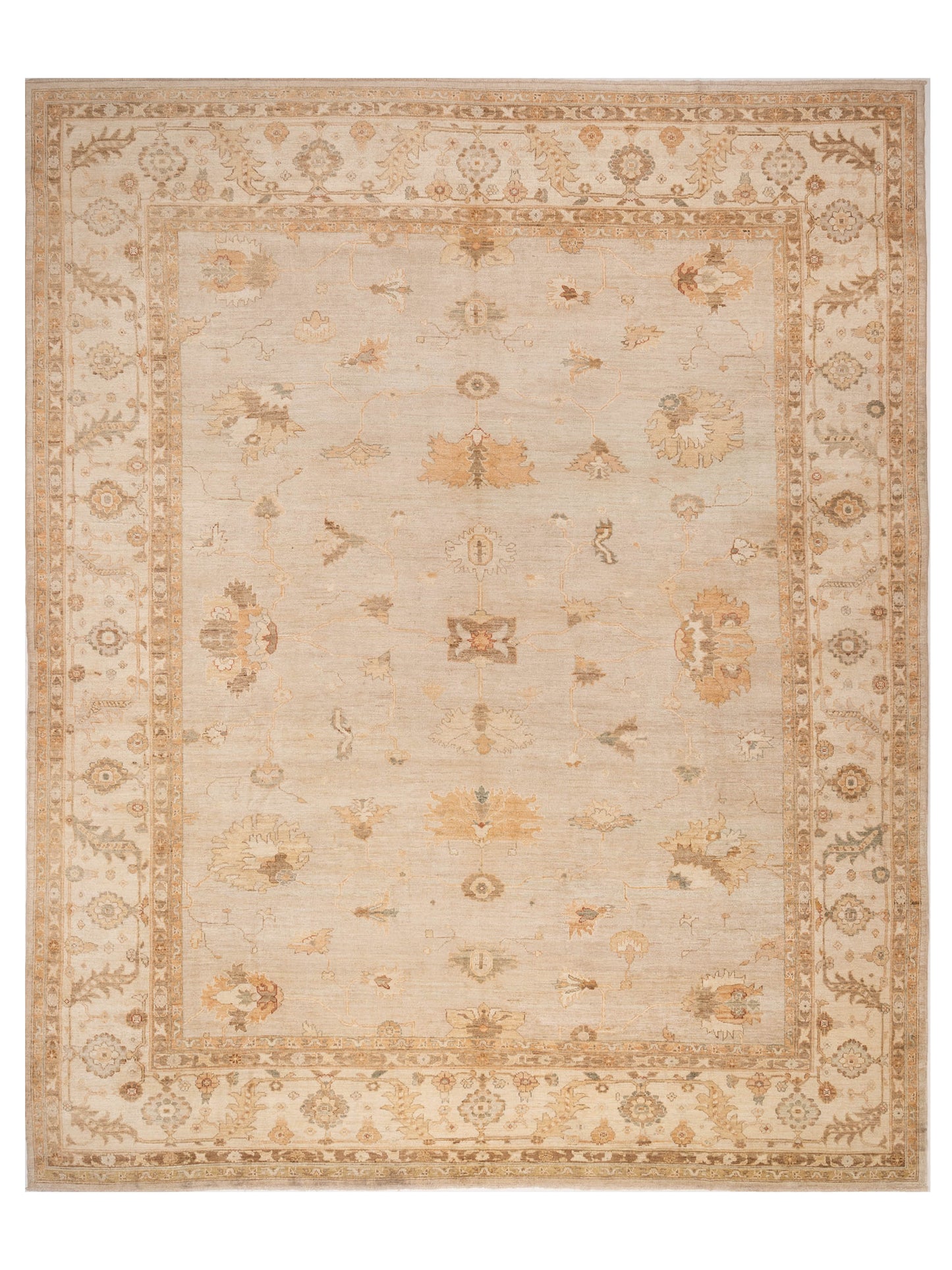Anadol Angora Oushak  Silver Ivory Traditional