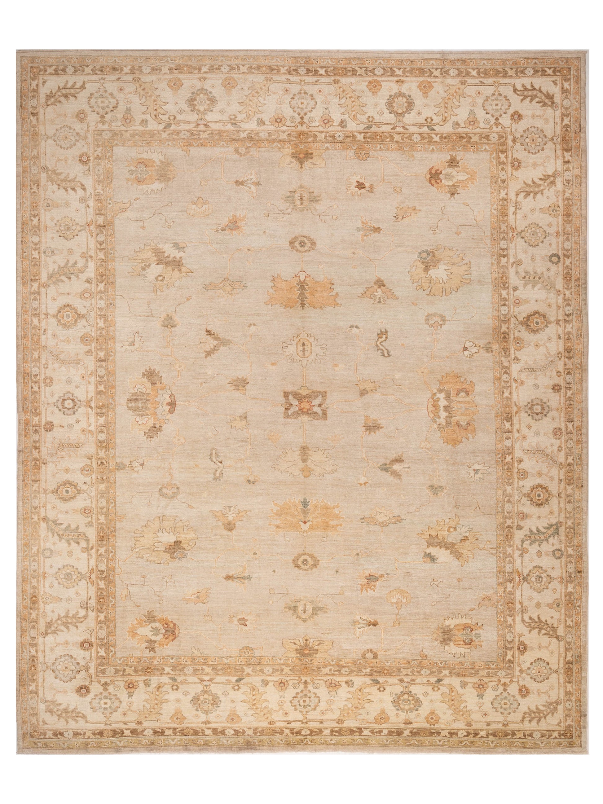Anadol Angora Oushak  Silver Ivory Traditional