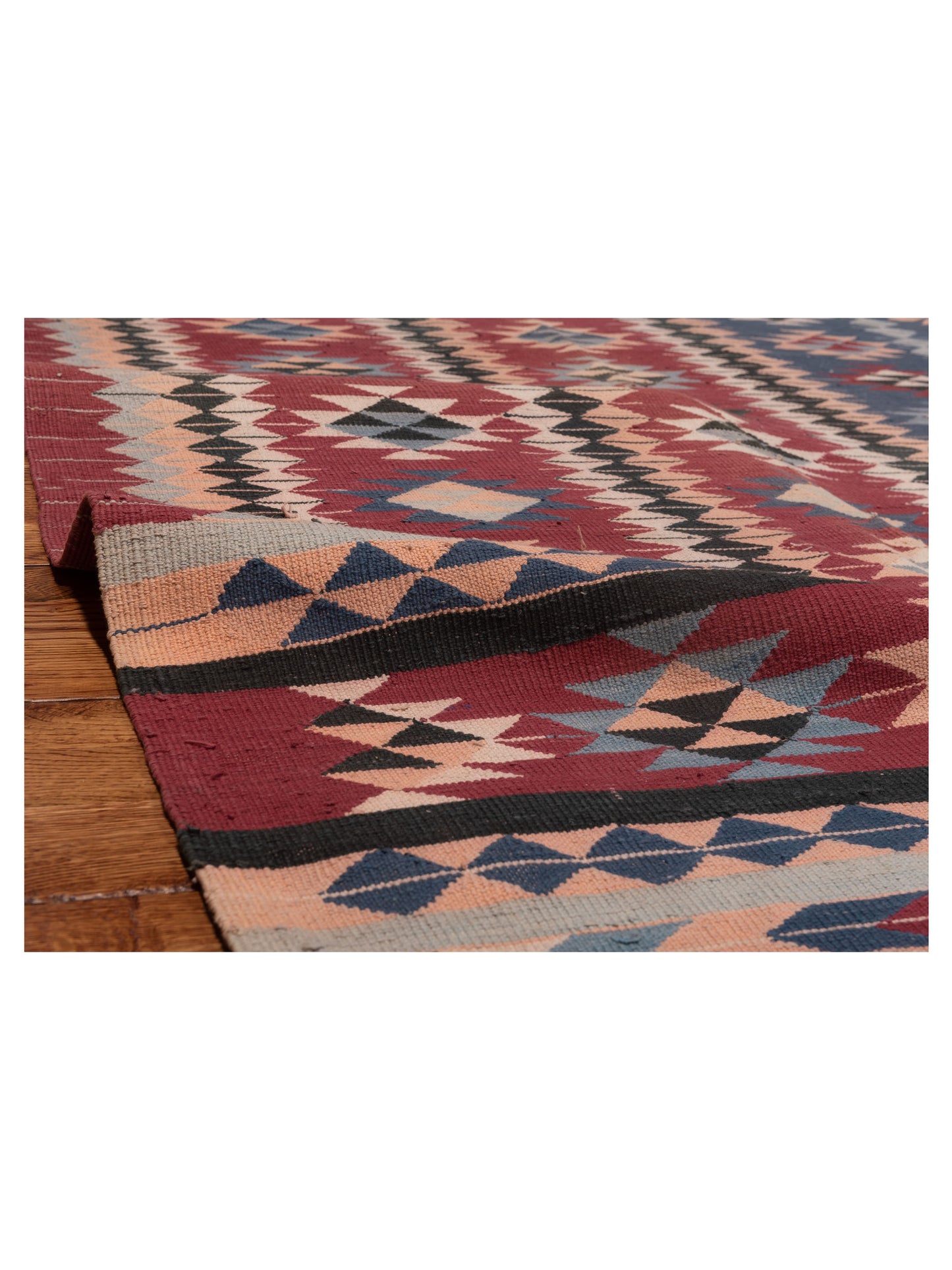 Old Afghan Dhurrie 904210 Multi 9.5x13.2 Hand Woven Rug