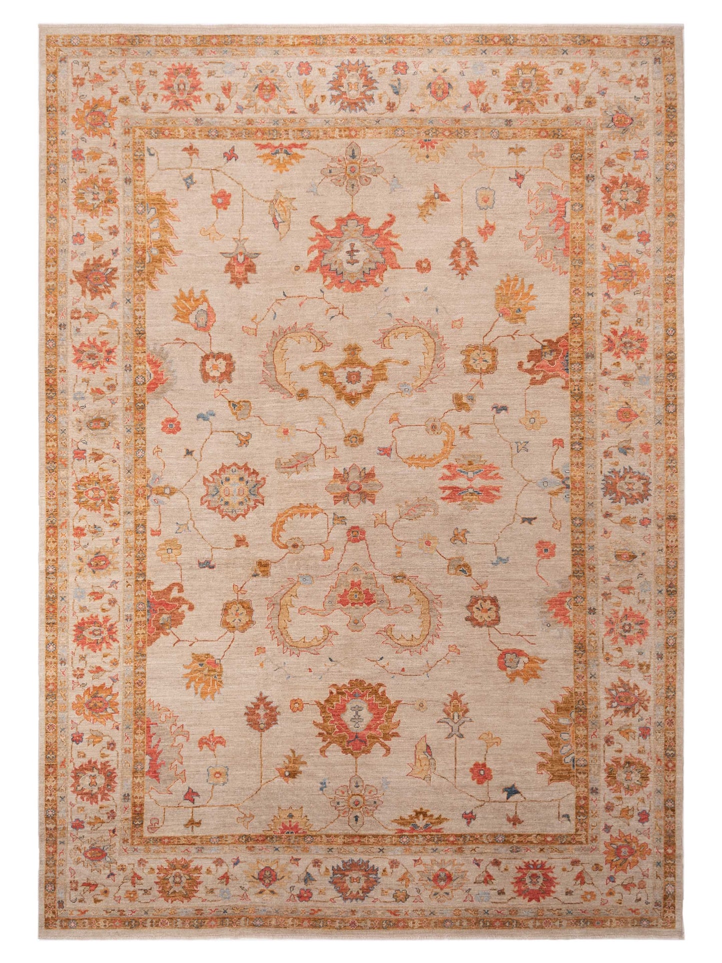 Anadol Angora Oushak  Ivory Ivory Traditional
