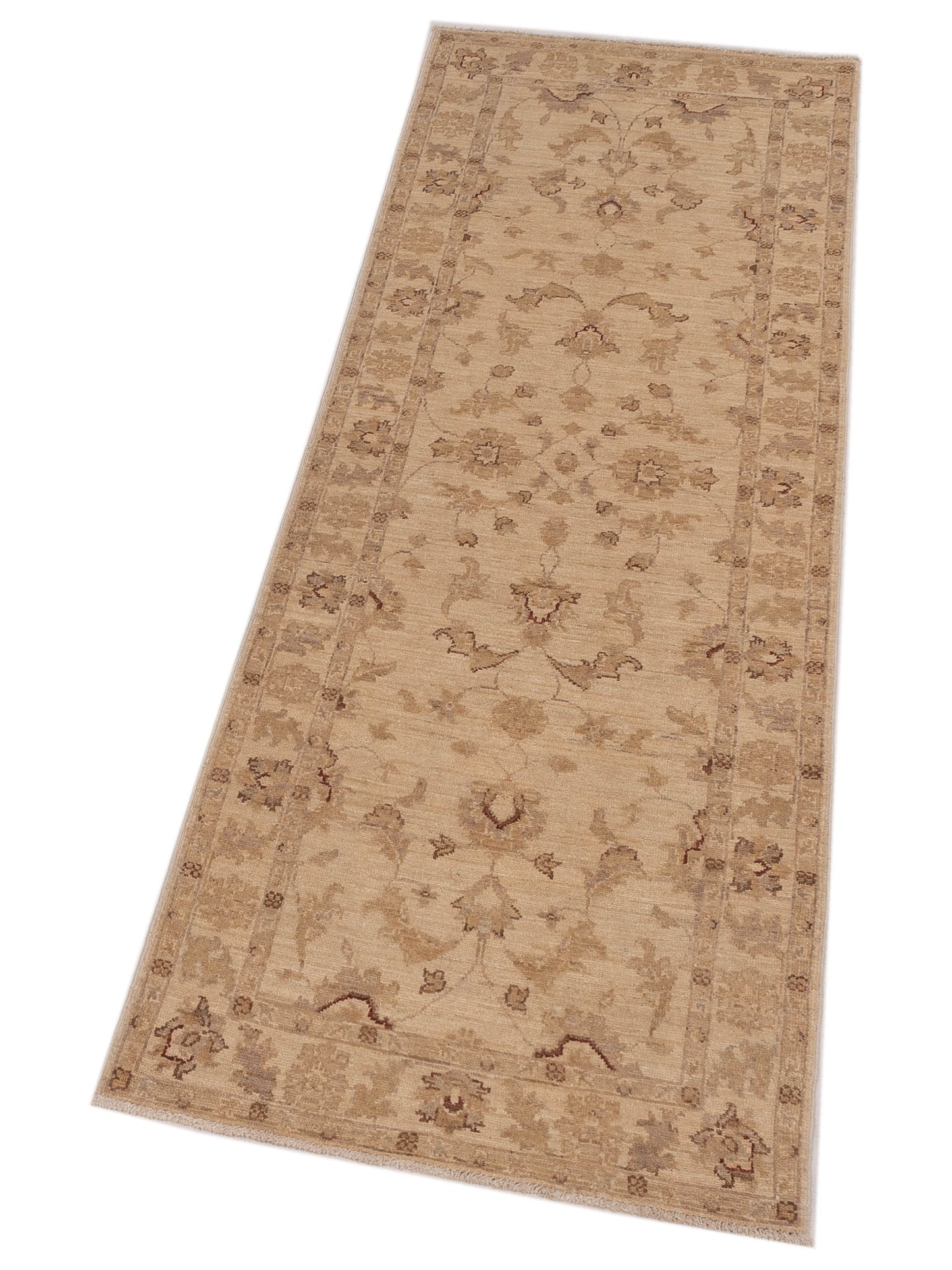 Sultan 116855 Ivory Ivory 2.7x7.9 Hand Knotted Rug