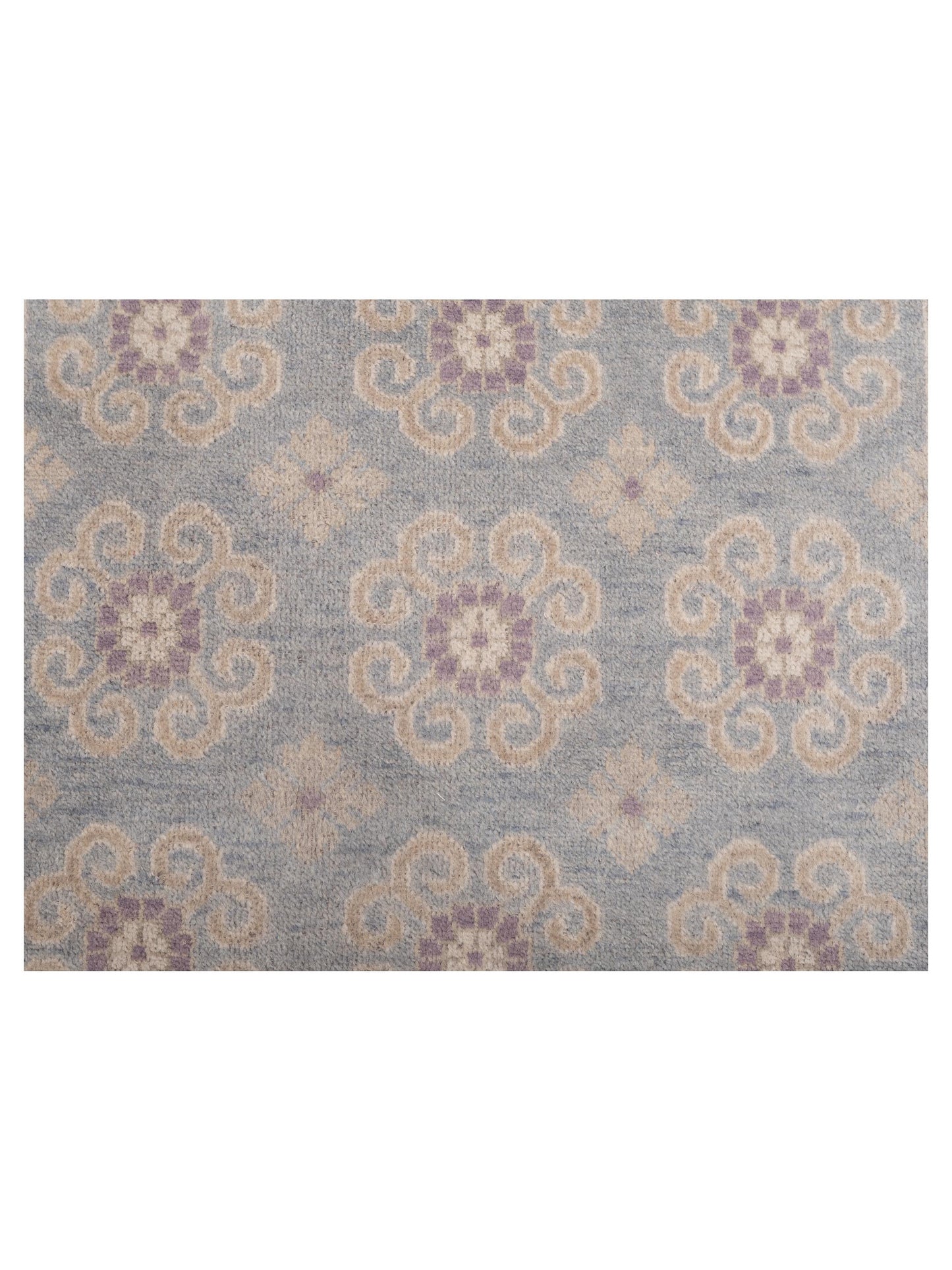 Evren 123502 Blue Silver 4x6 Hand Knotted Rug