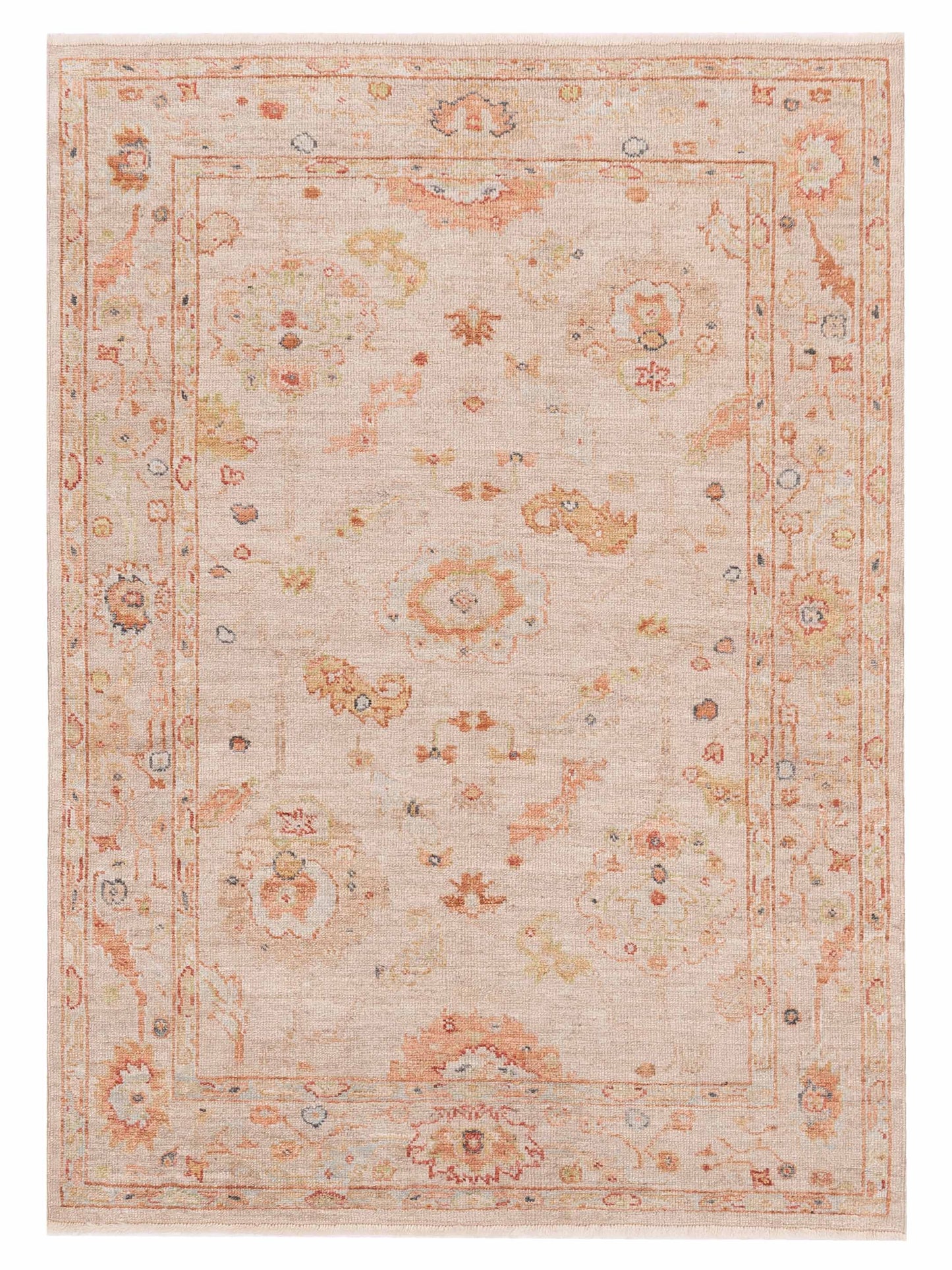 Anadol Angora Oushak  Ivory Ivory Traditional
