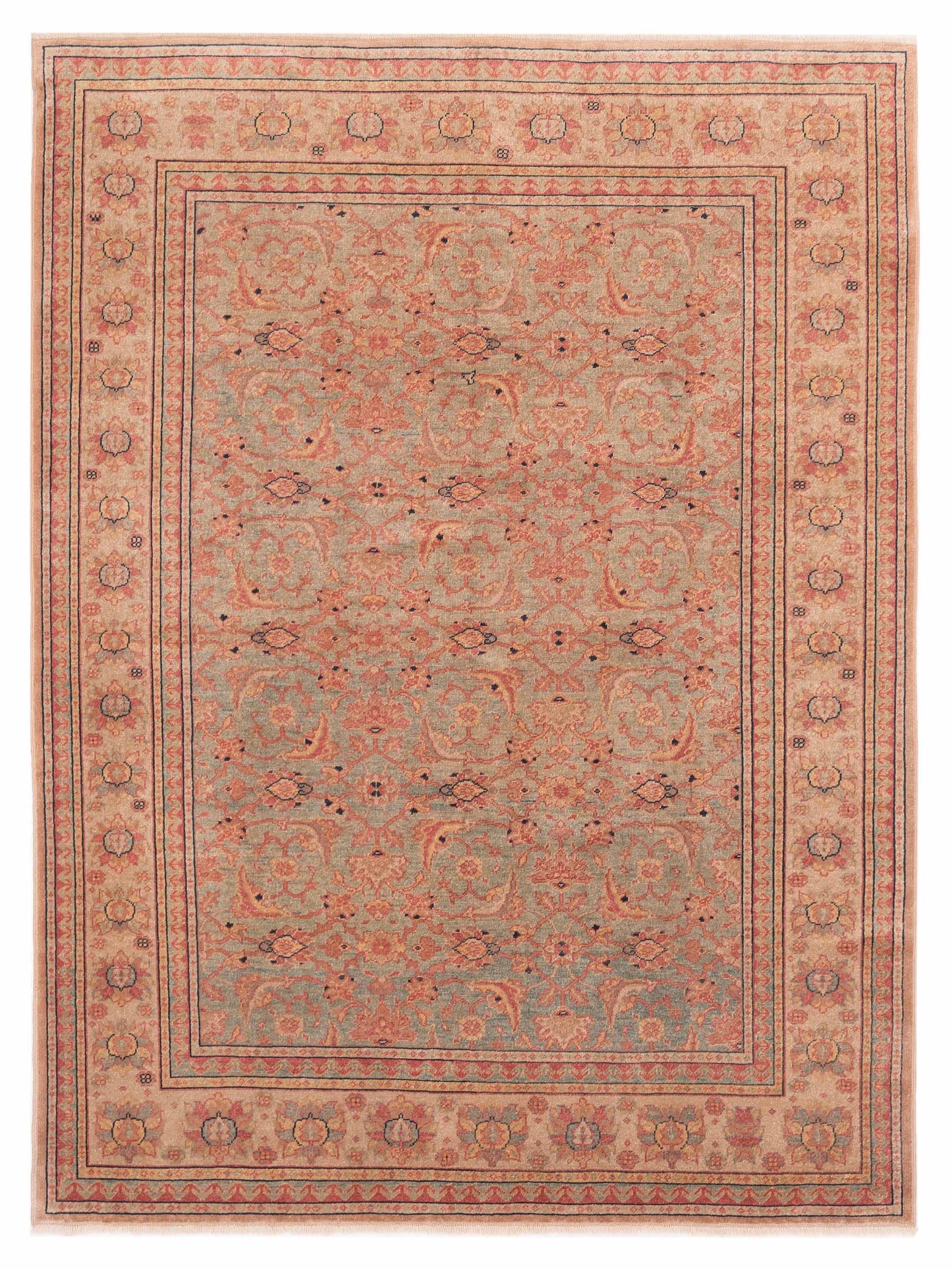Pasha Antique Loom  Silver Gold Transitional
