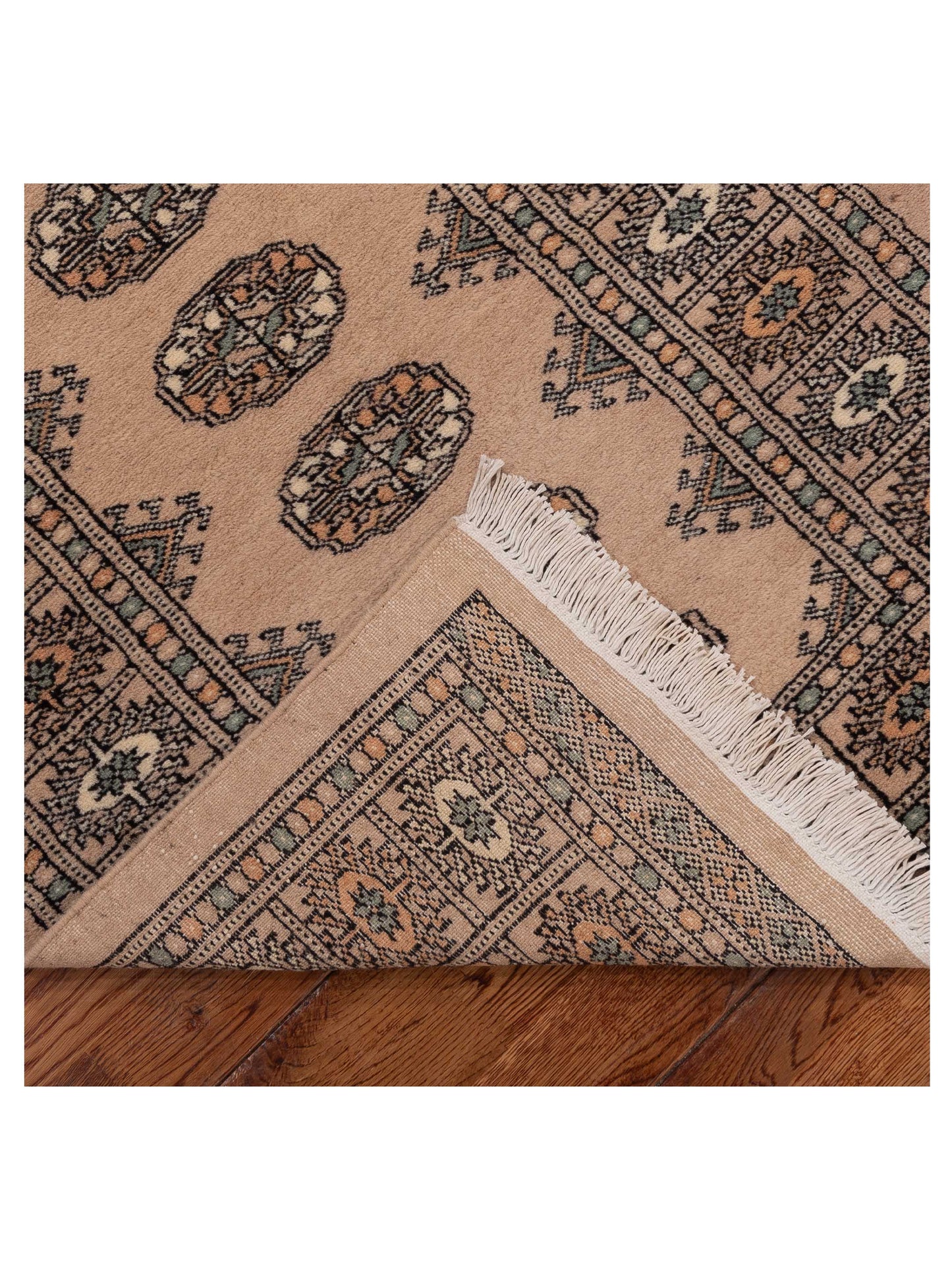 Bokhara 153429 Beige Beige 2.8x12.2 Hand Knotted Rug