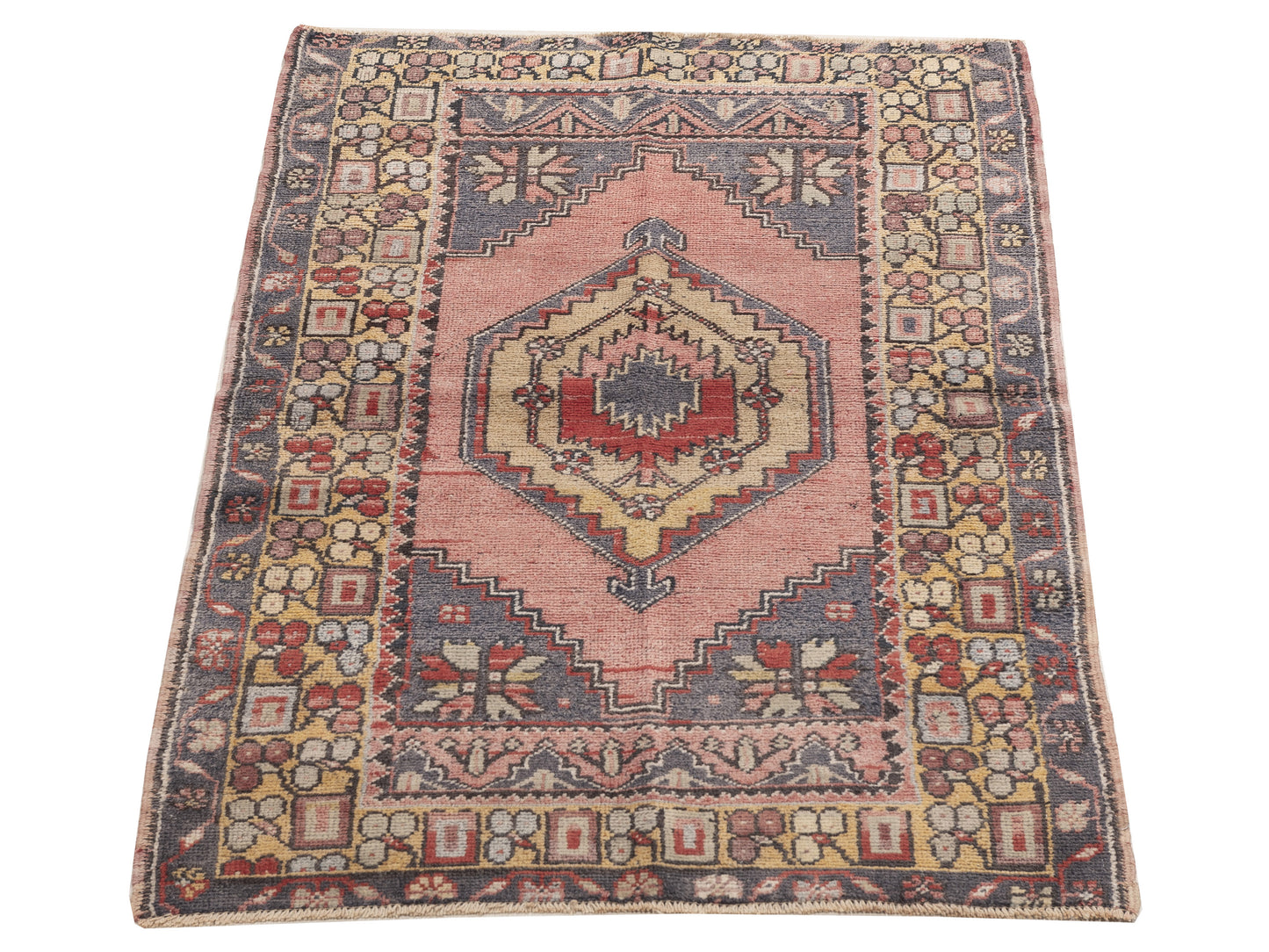 Old Anatolian 154195 Red Gold 3.4x5.5 Hand Knotted Rug