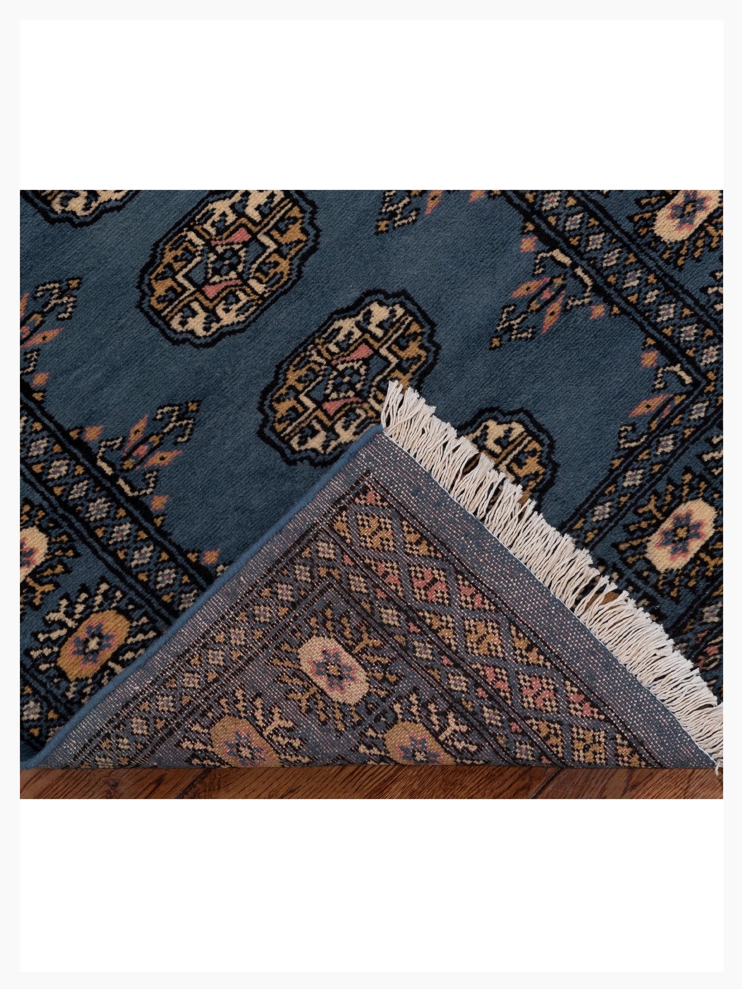 Bokhara 153475 Blue Blue 2.9x11.11 Hand Knotted Rug