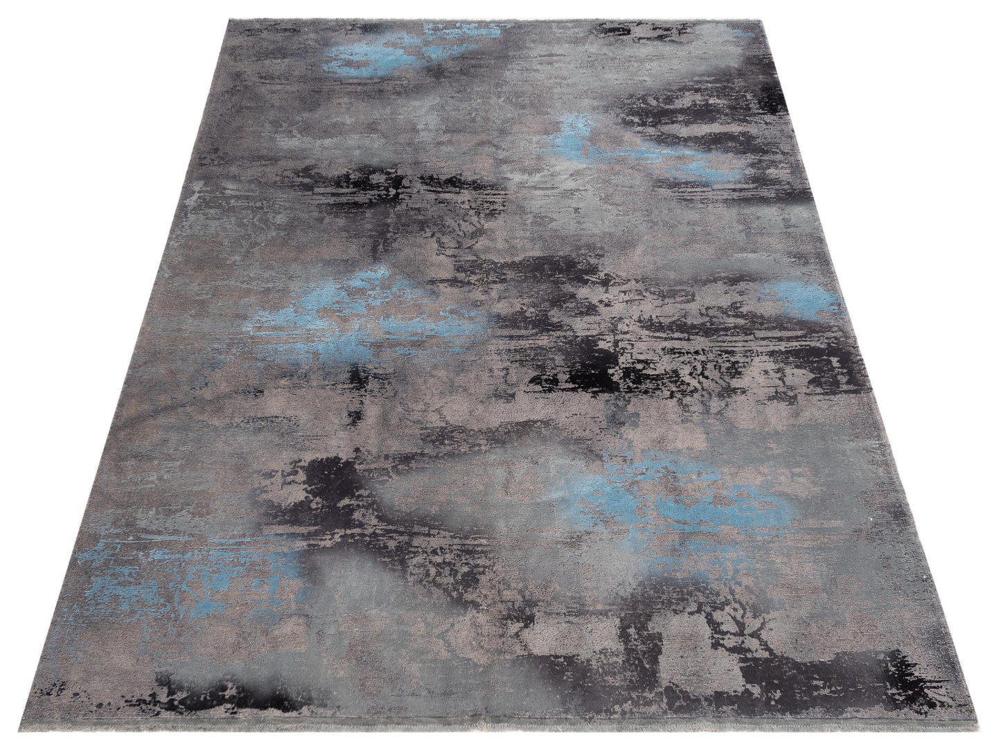 Vintage 110620 Gray 8.6x11.8 Hand Knotted Rug