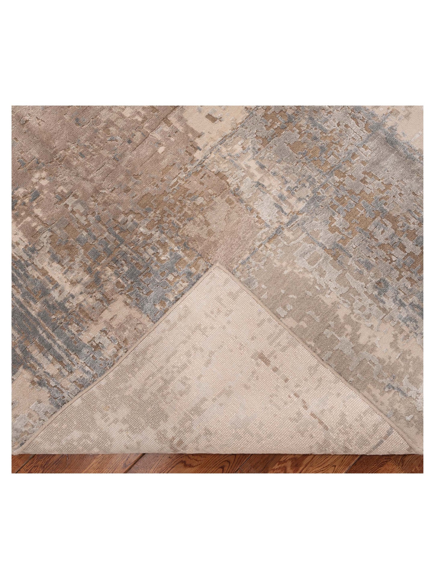Tibetino 154837 Gray Beige 9x11.11 Hand Knotted Rug