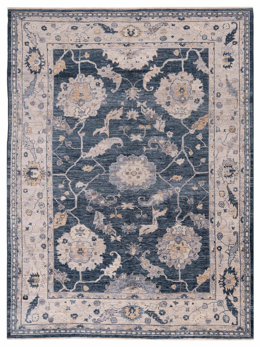 Anadol Angora Oushak  Blue Ivory Traditional