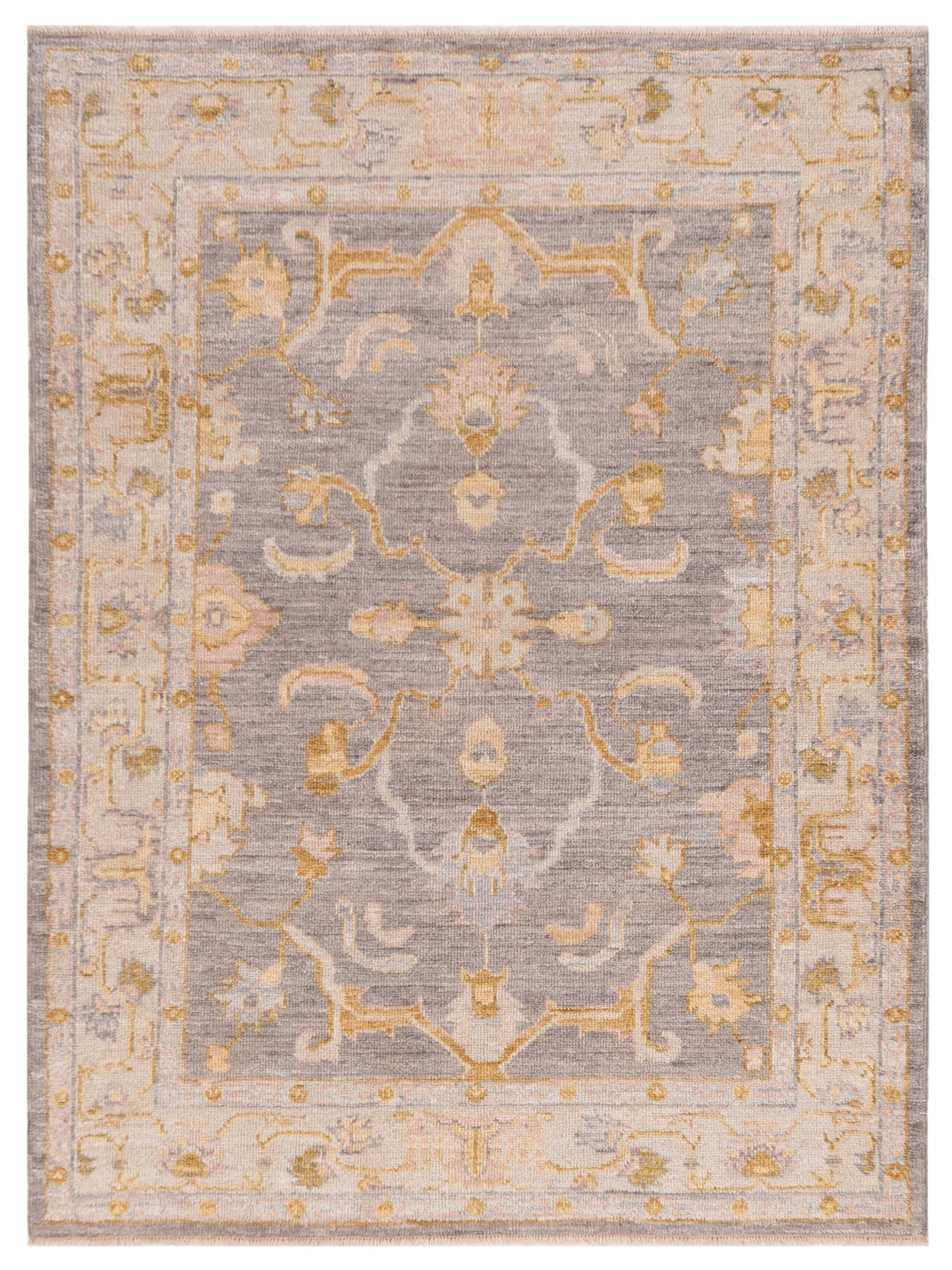 Anadol Angora Oushak  Gray Ivory Traditional