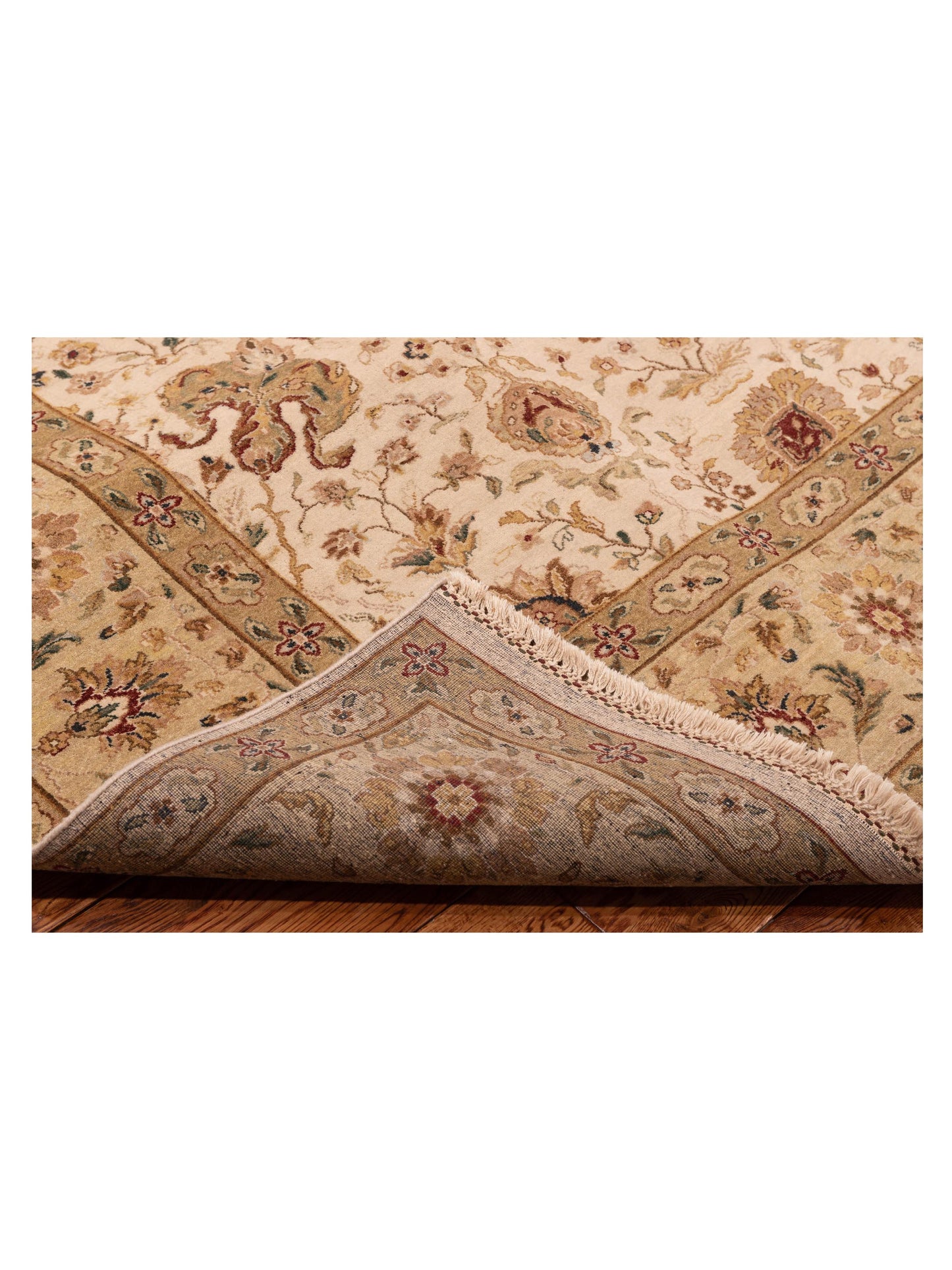 Platinum 90452 Ivory Gold 9x11.11 Hand Knotted Rug