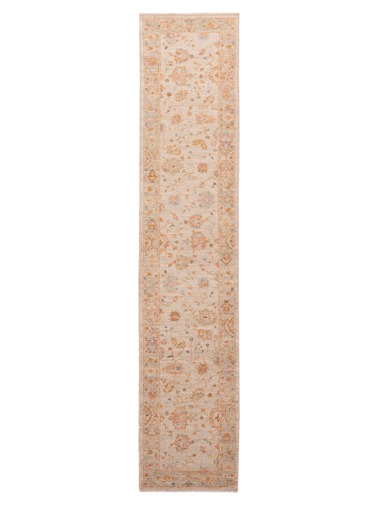Anadol Angora Oushak  Ivory Silver Traditional